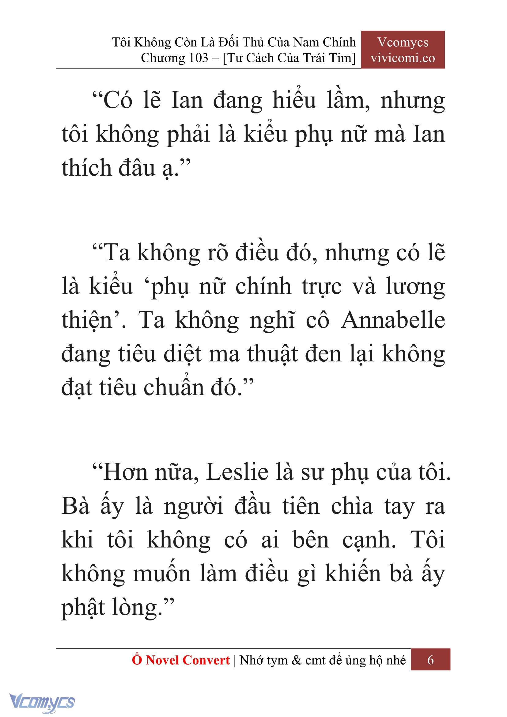 [Novel] Tôi Không Còn Là Đối Thủ Của Nam Chính Chap 103 - Next Chap 104