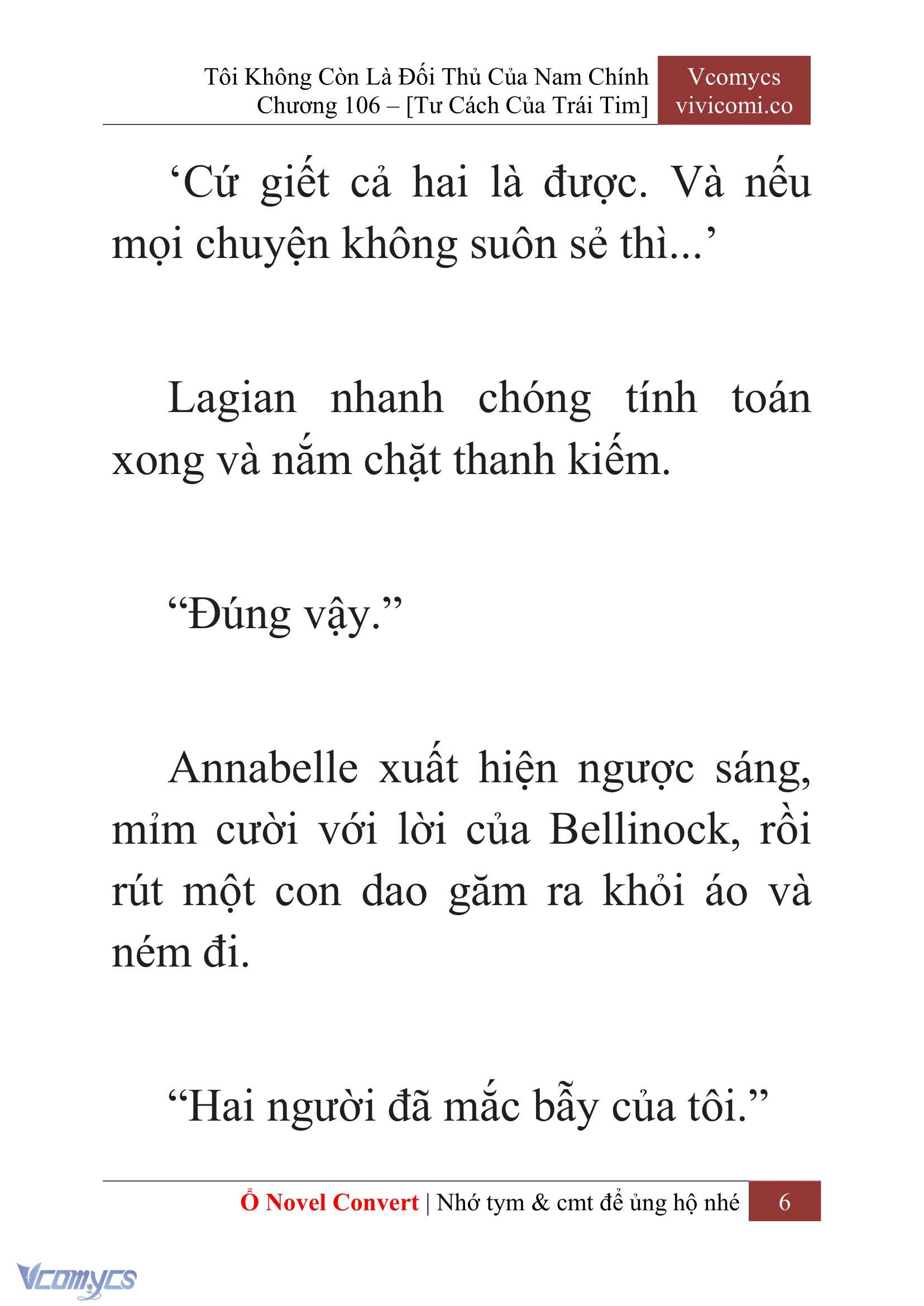 [Novel] Tôi Không Còn Là Đối Thủ Của Nam Chính Chap 106 - Next Chap 107
