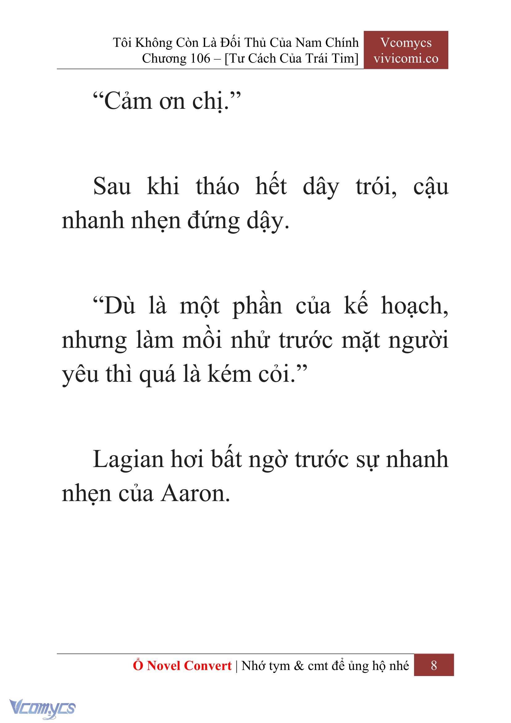 [Novel] Tôi Không Còn Là Đối Thủ Của Nam Chính Chap 106 - Next Chap 107