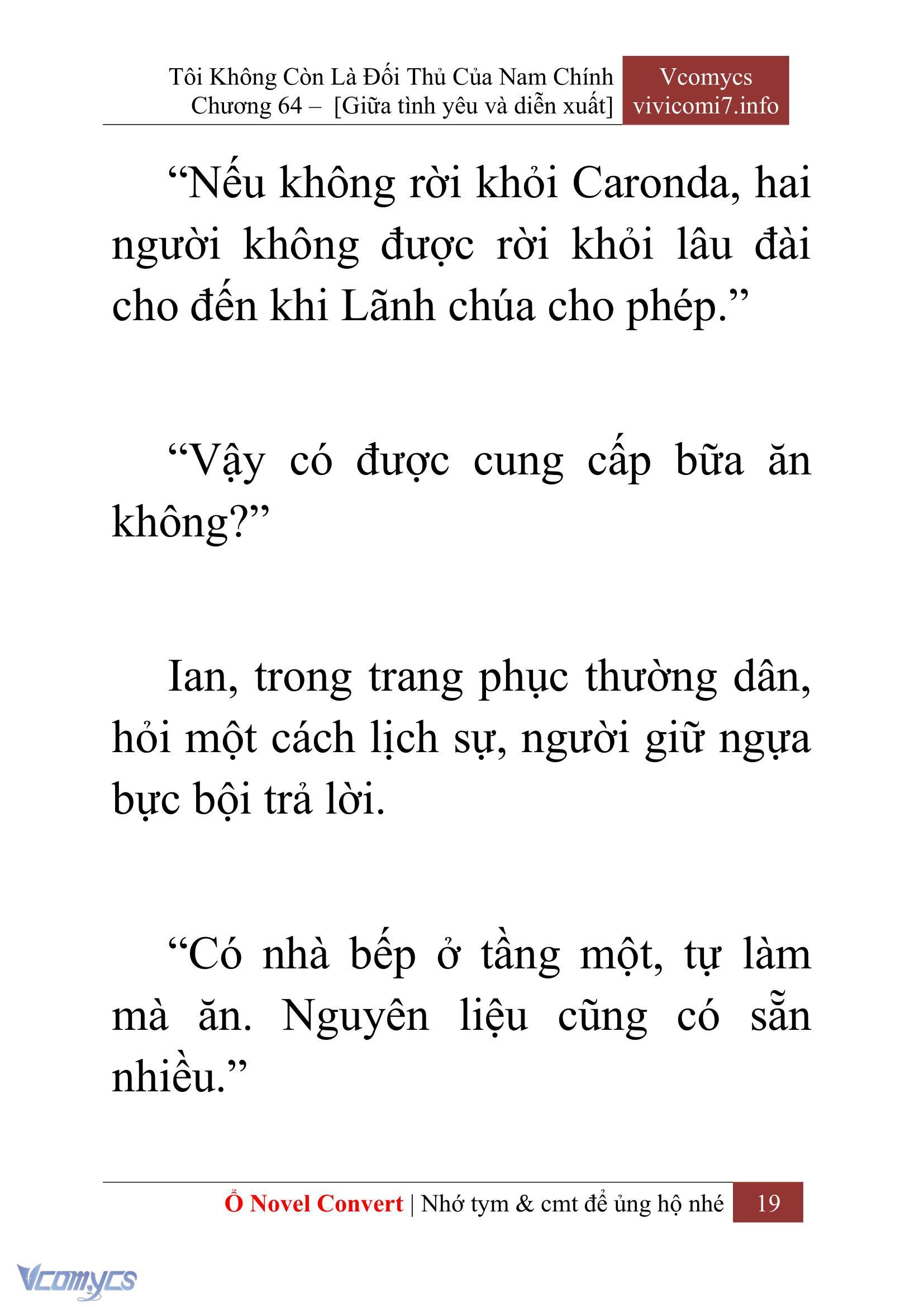 [Novel] Tôi Không Còn Là Đối Thủ Của Nam Chính Chap 64 - Next Chap 65