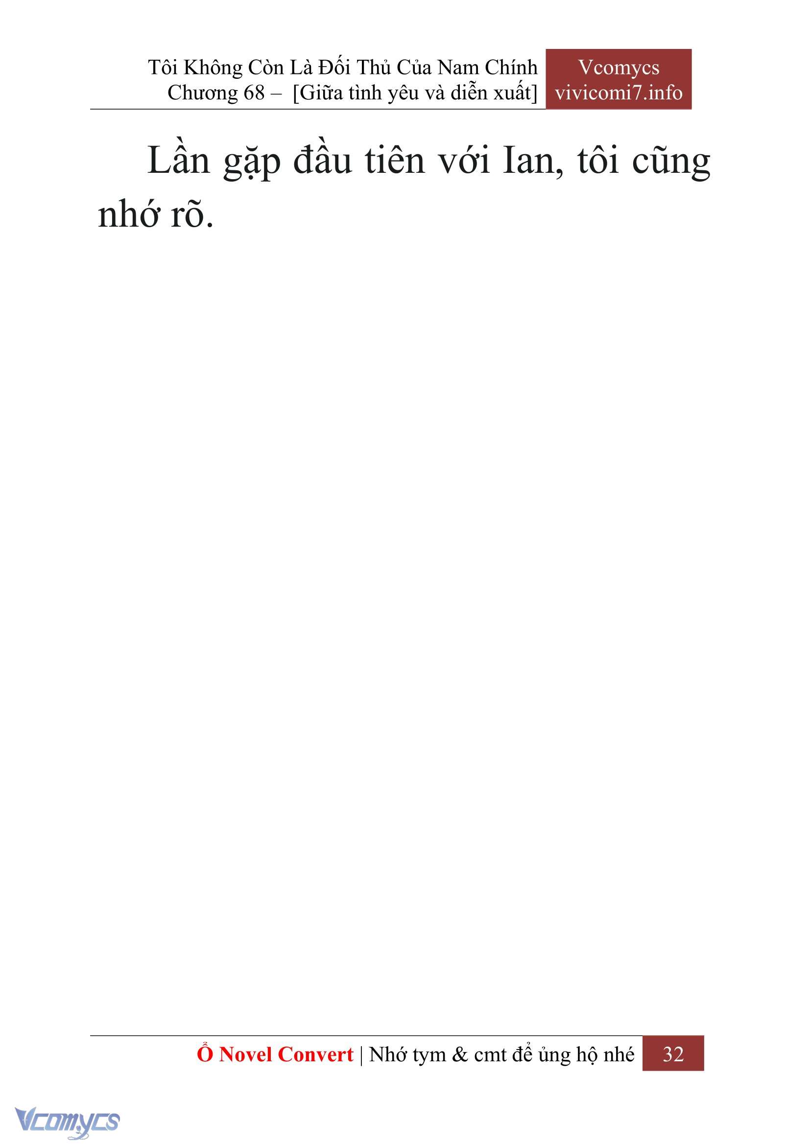 [Novel] Tôi Không Còn Là Đối Thủ Của Nam Chính Chap 68 - Next Chap 69