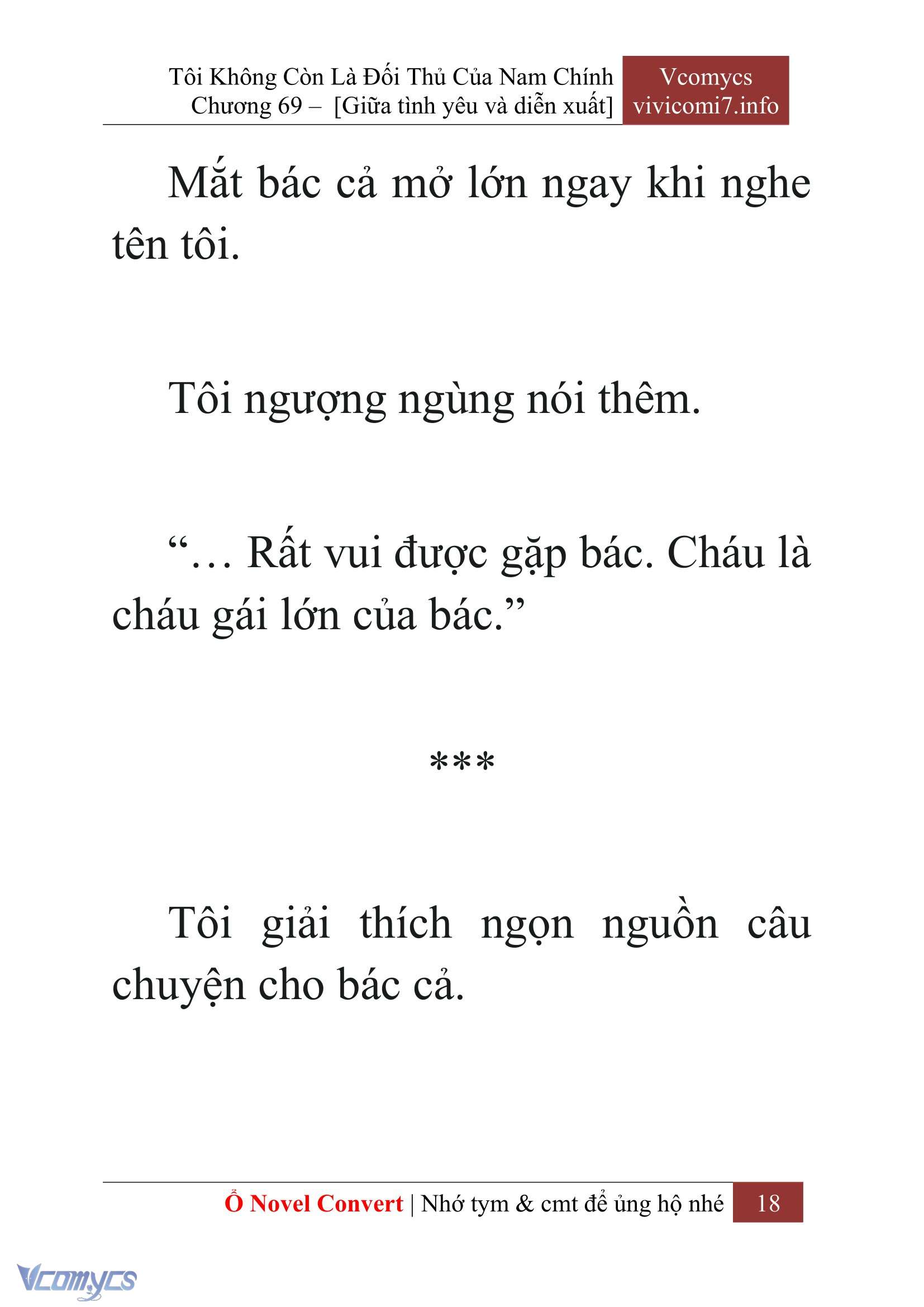 [Novel] Tôi Không Còn Là Đối Thủ Của Nam Chính Chap 69 - Next Chap 70