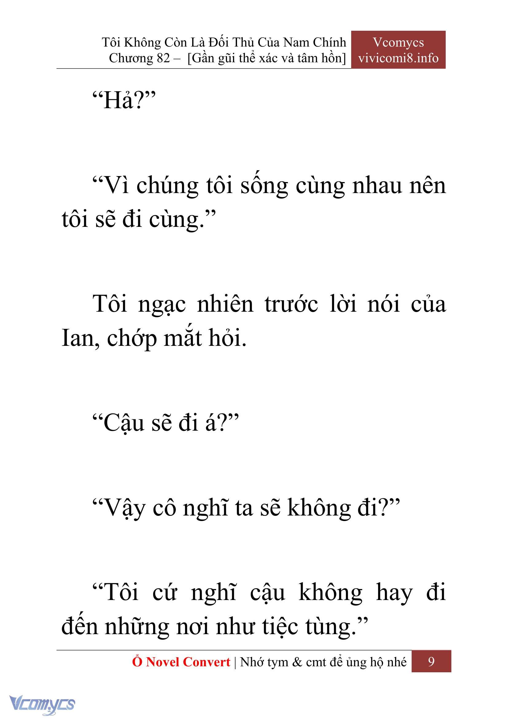 [Novel] Tôi Không Còn Là Đối Thủ Của Nam Chính Chap 82 - Next Chap 83