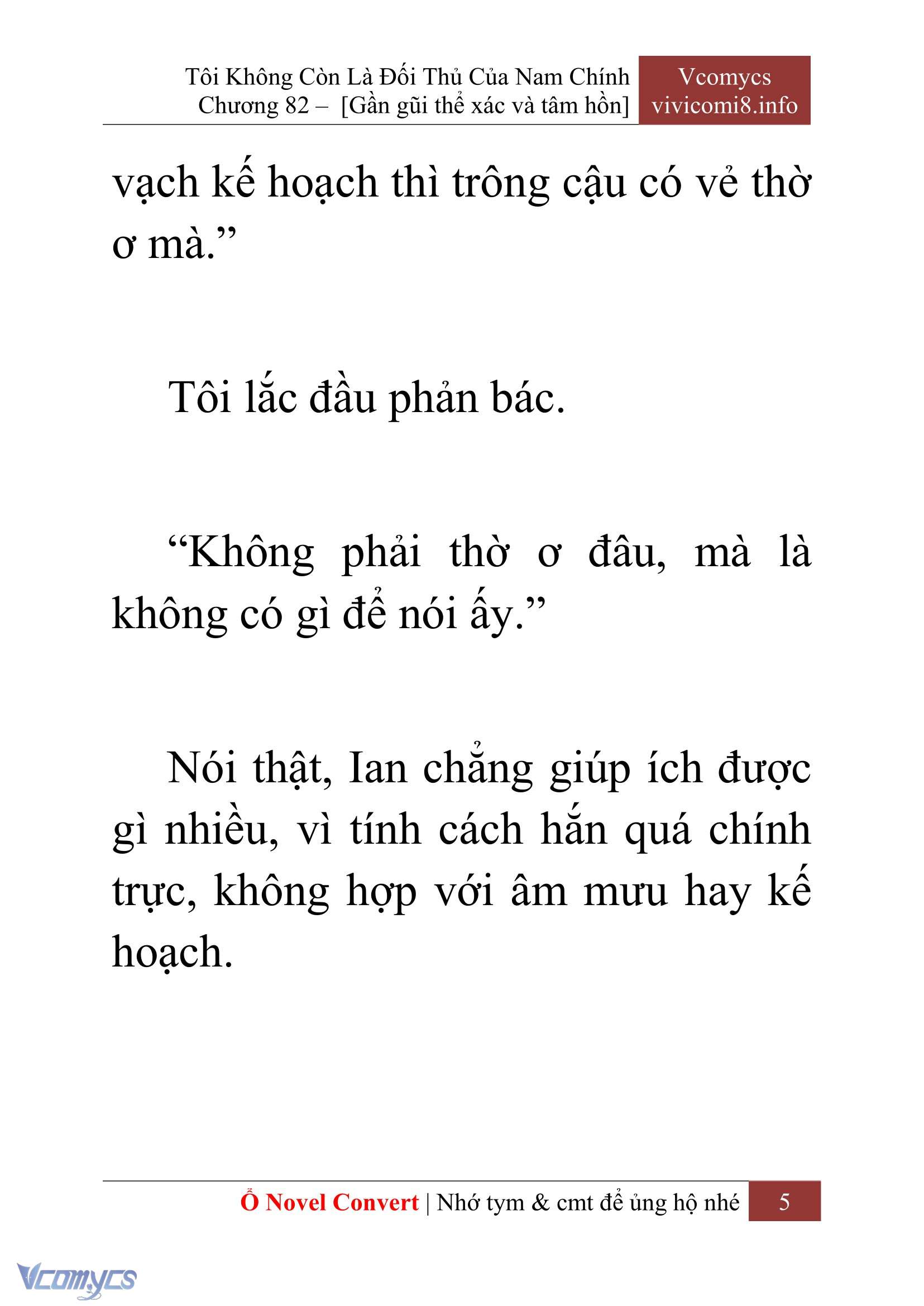 [Novel] Tôi Không Còn Là Đối Thủ Của Nam Chính Chap 82 - Next Chap 83