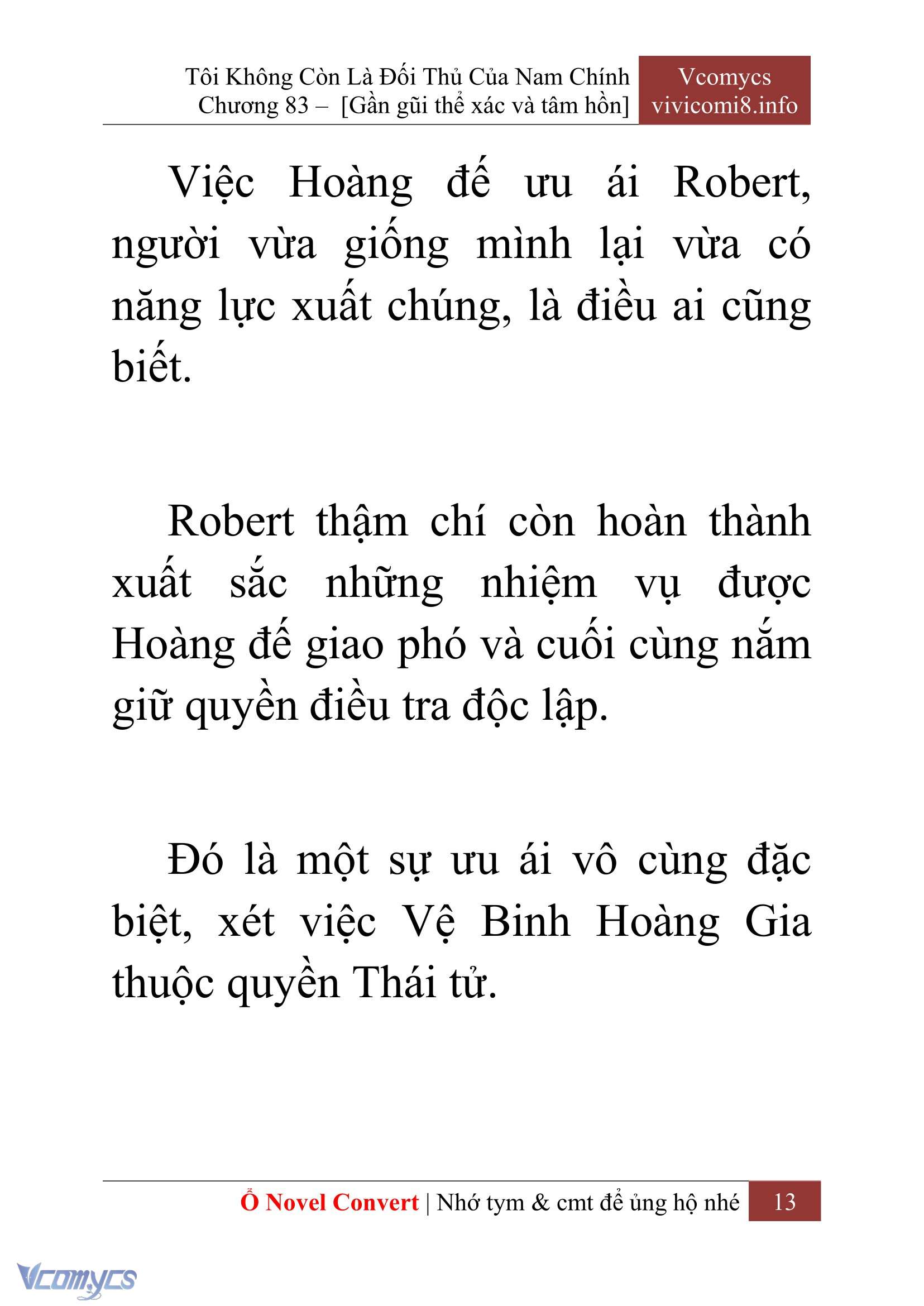 [Novel] Tôi Không Còn Là Đối Thủ Của Nam Chính Chap 83 - Next Chap 84