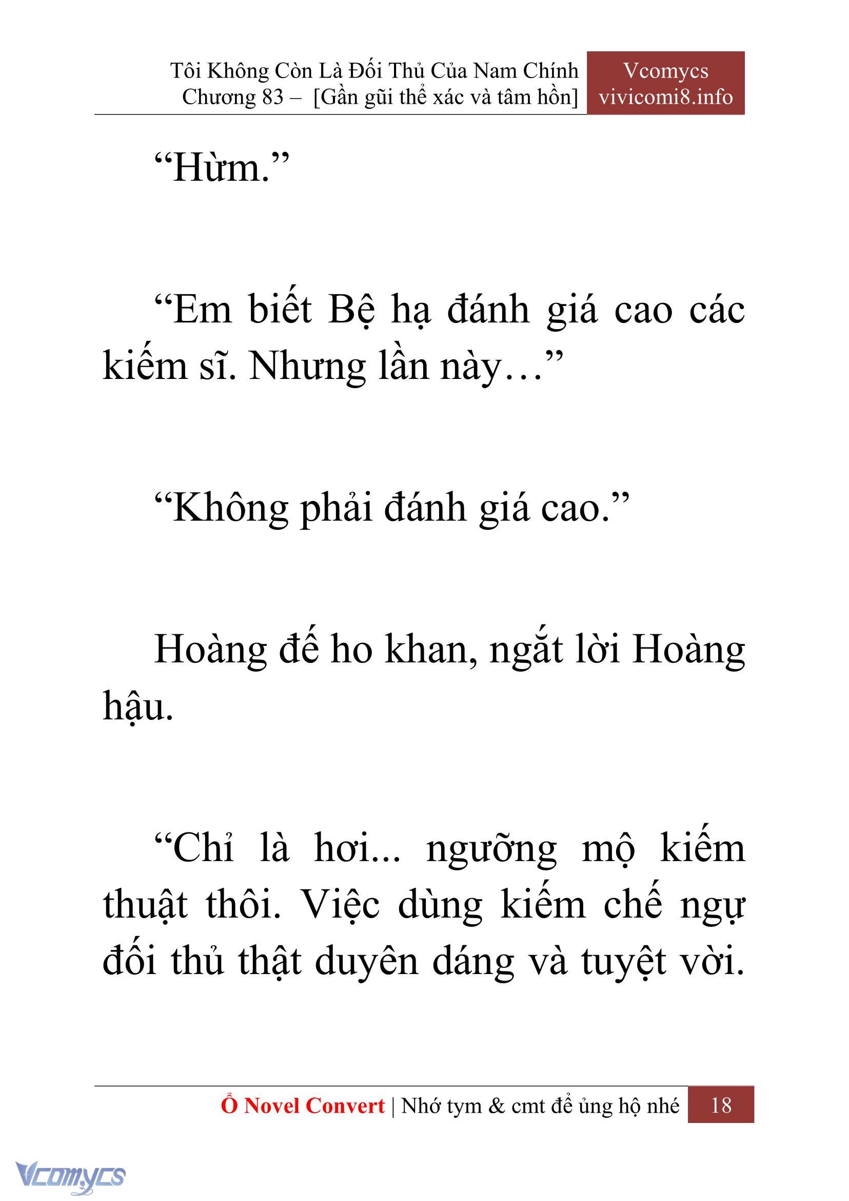 [Novel] Tôi Không Còn Là Đối Thủ Của Nam Chính Chap 83 - Next Chap 84