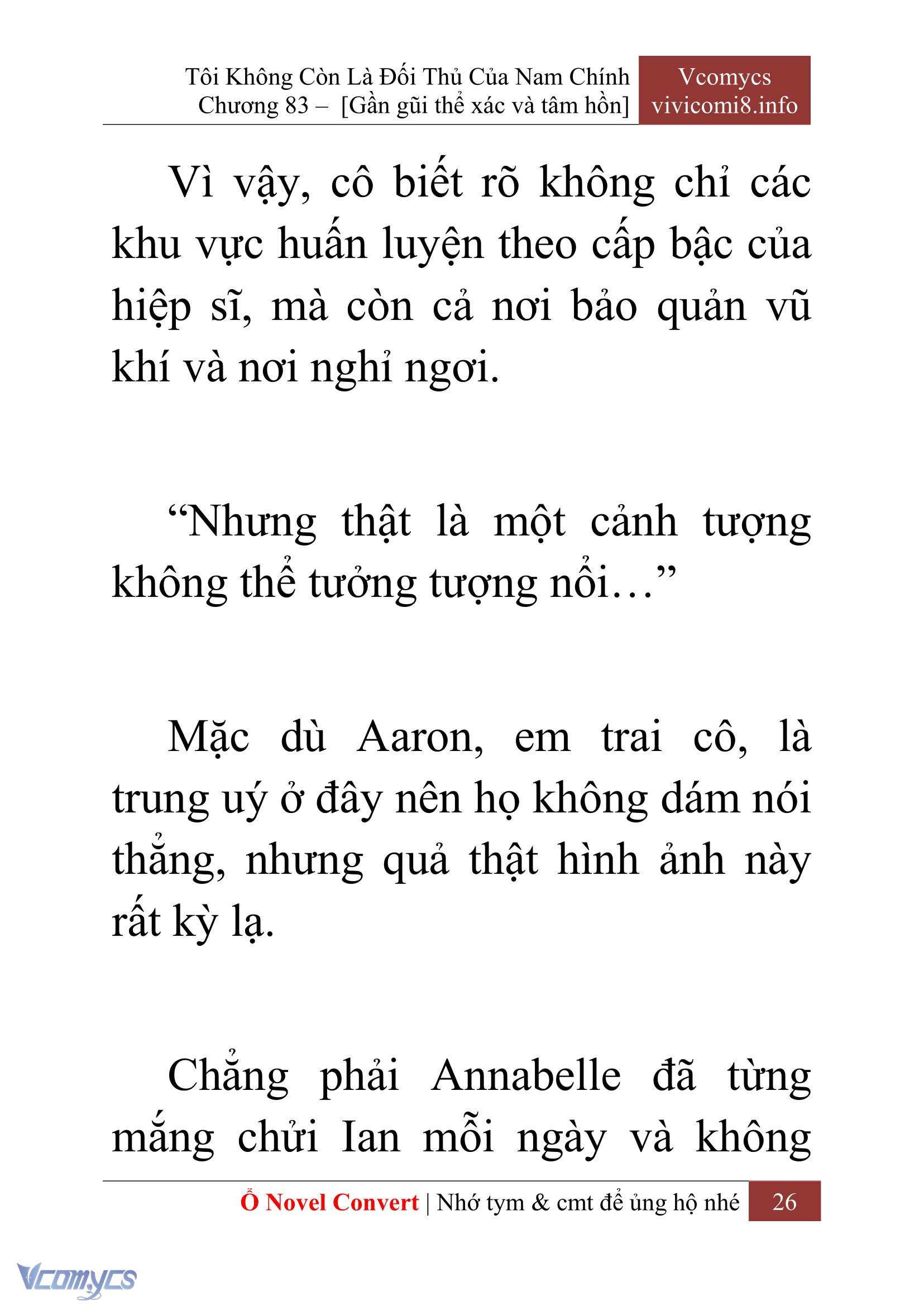 [Novel] Tôi Không Còn Là Đối Thủ Của Nam Chính Chap 83 - Next Chap 84