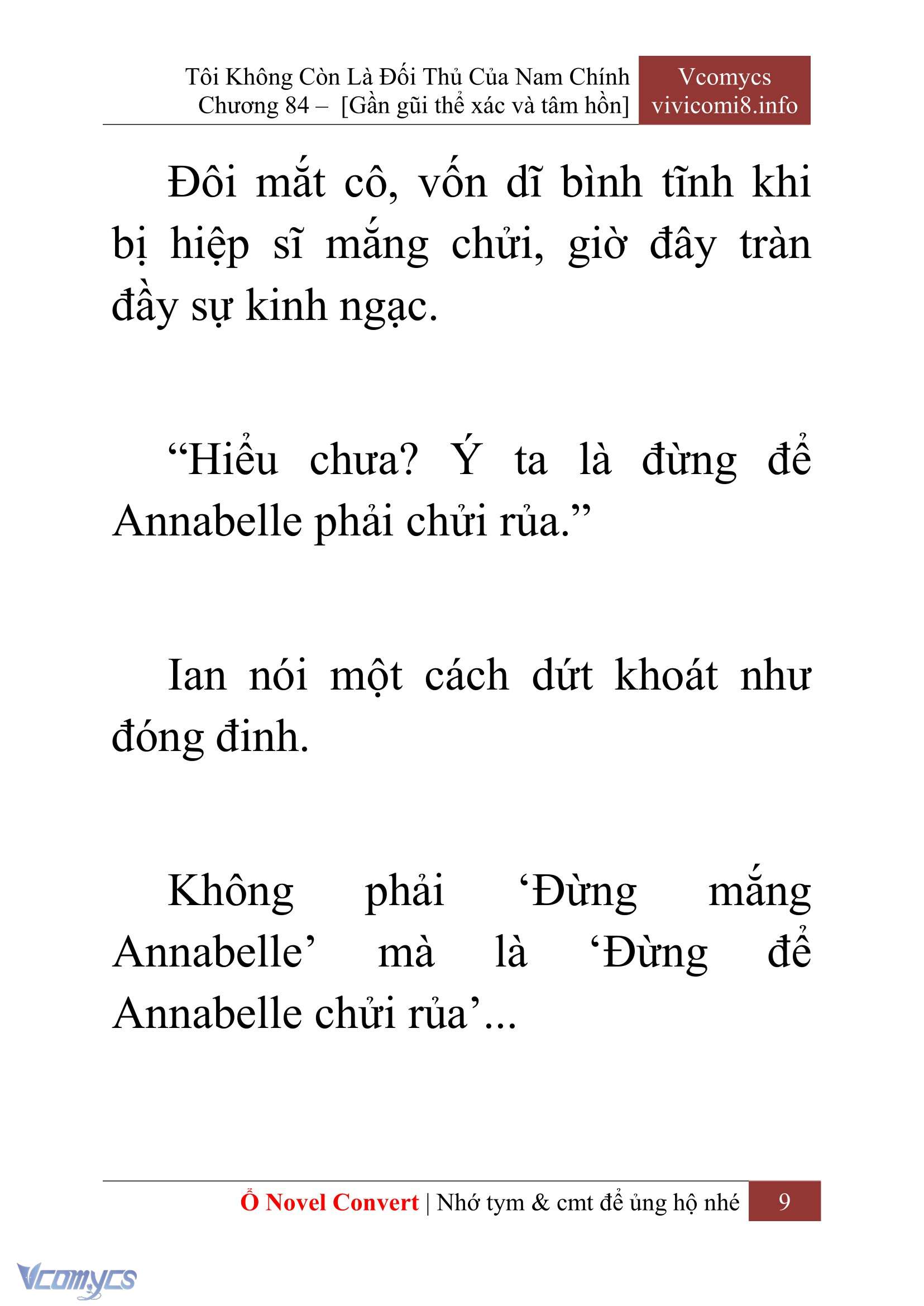 [Novel] Tôi Không Còn Là Đối Thủ Của Nam Chính Chap 84 - Next Chap 85