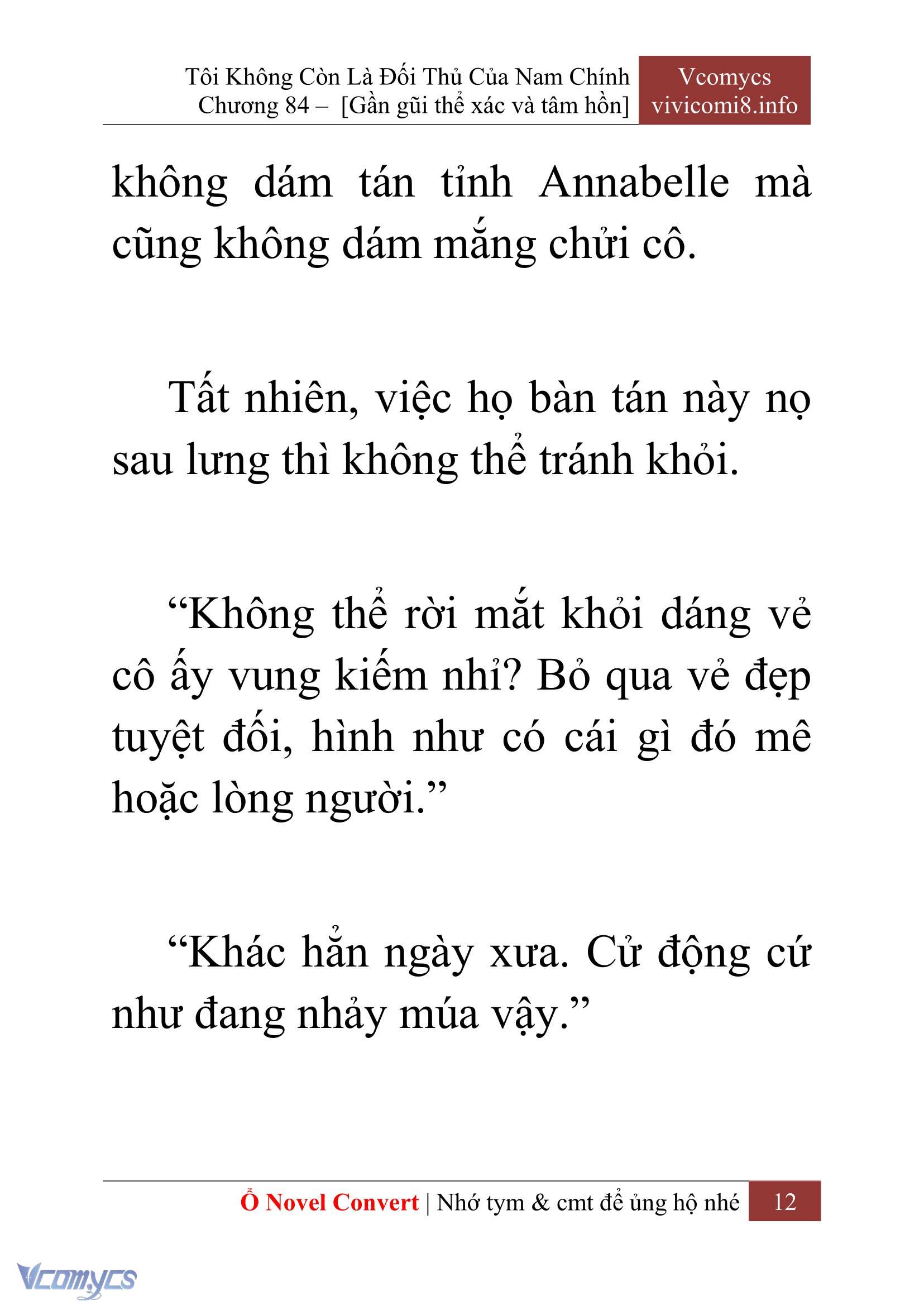 [Novel] Tôi Không Còn Là Đối Thủ Của Nam Chính Chap 84 - Next Chap 85