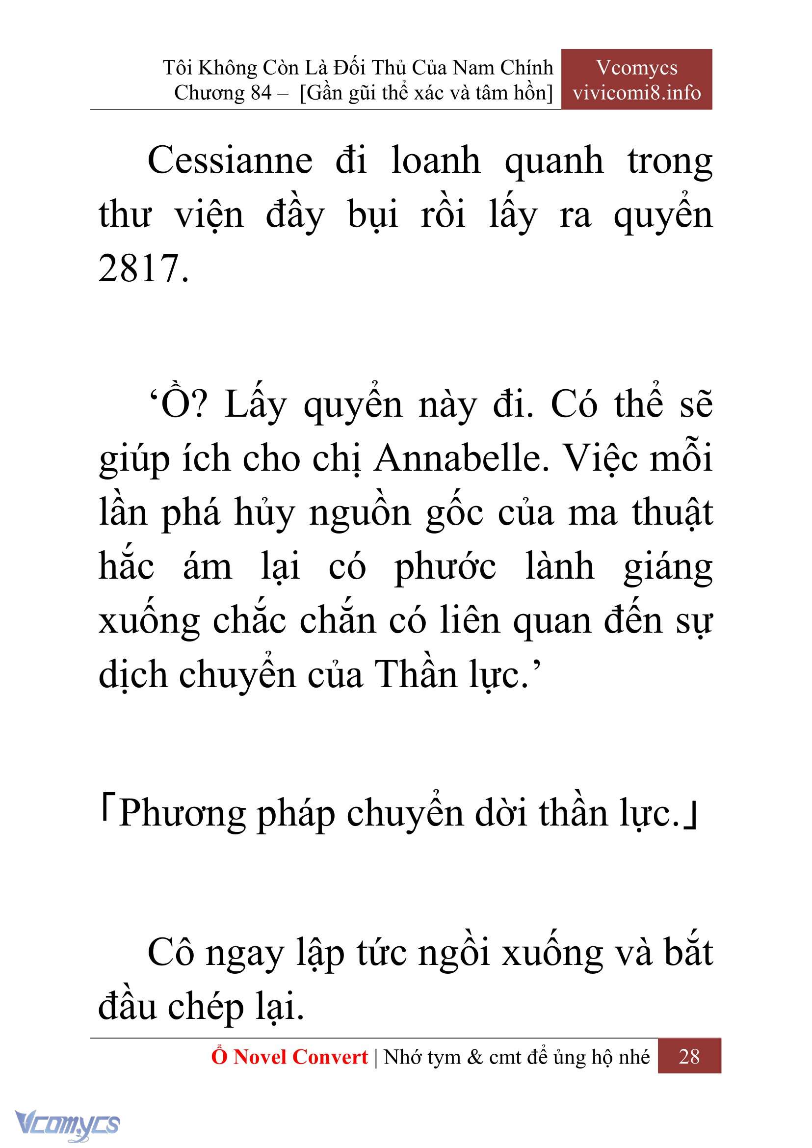 [Novel] Tôi Không Còn Là Đối Thủ Của Nam Chính Chap 84 - Next Chap 85