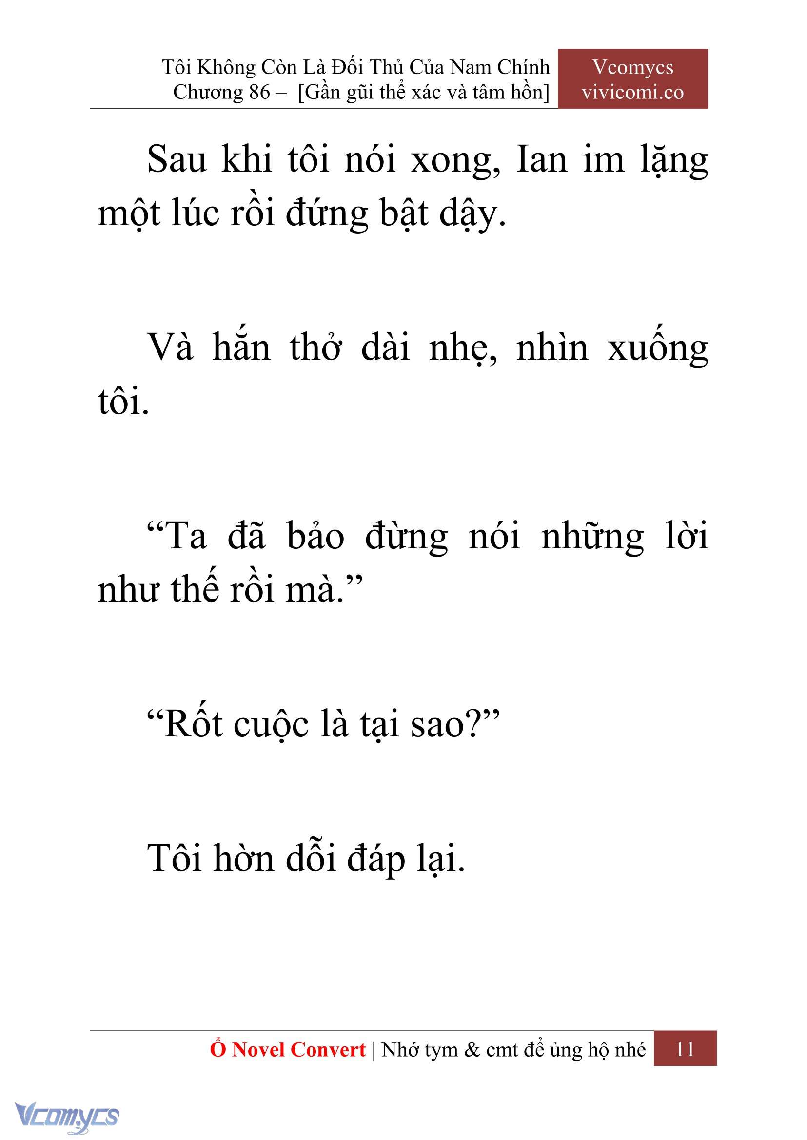 [Novel] Tôi Không Còn Là Đối Thủ Của Nam Chính Chap 86 - Next Chap 87