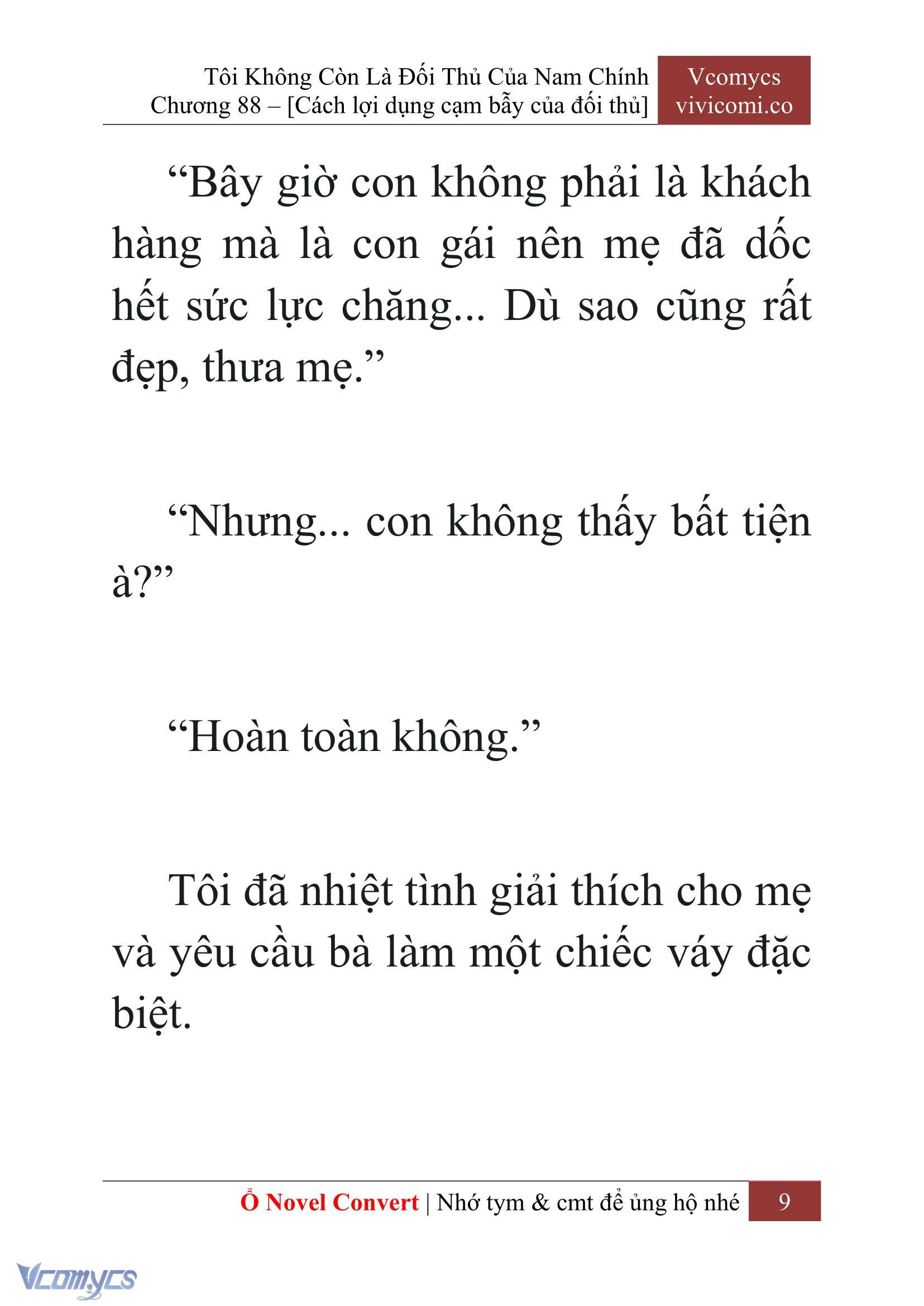 [Novel] Tôi Không Còn Là Đối Thủ Của Nam Chính Chap 88 - Next Chap 89