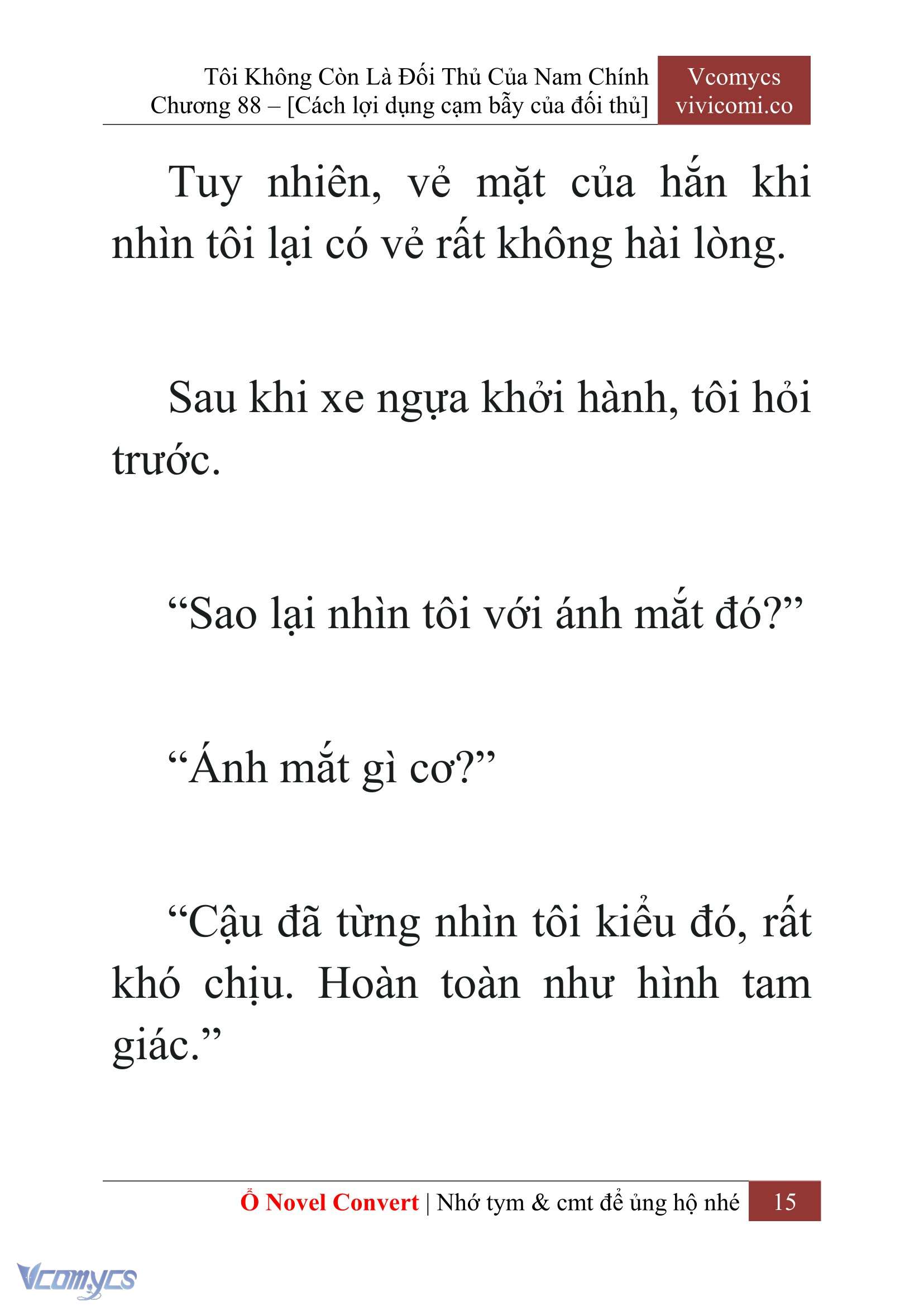 [Novel] Tôi Không Còn Là Đối Thủ Của Nam Chính Chap 88 - Next Chap 89