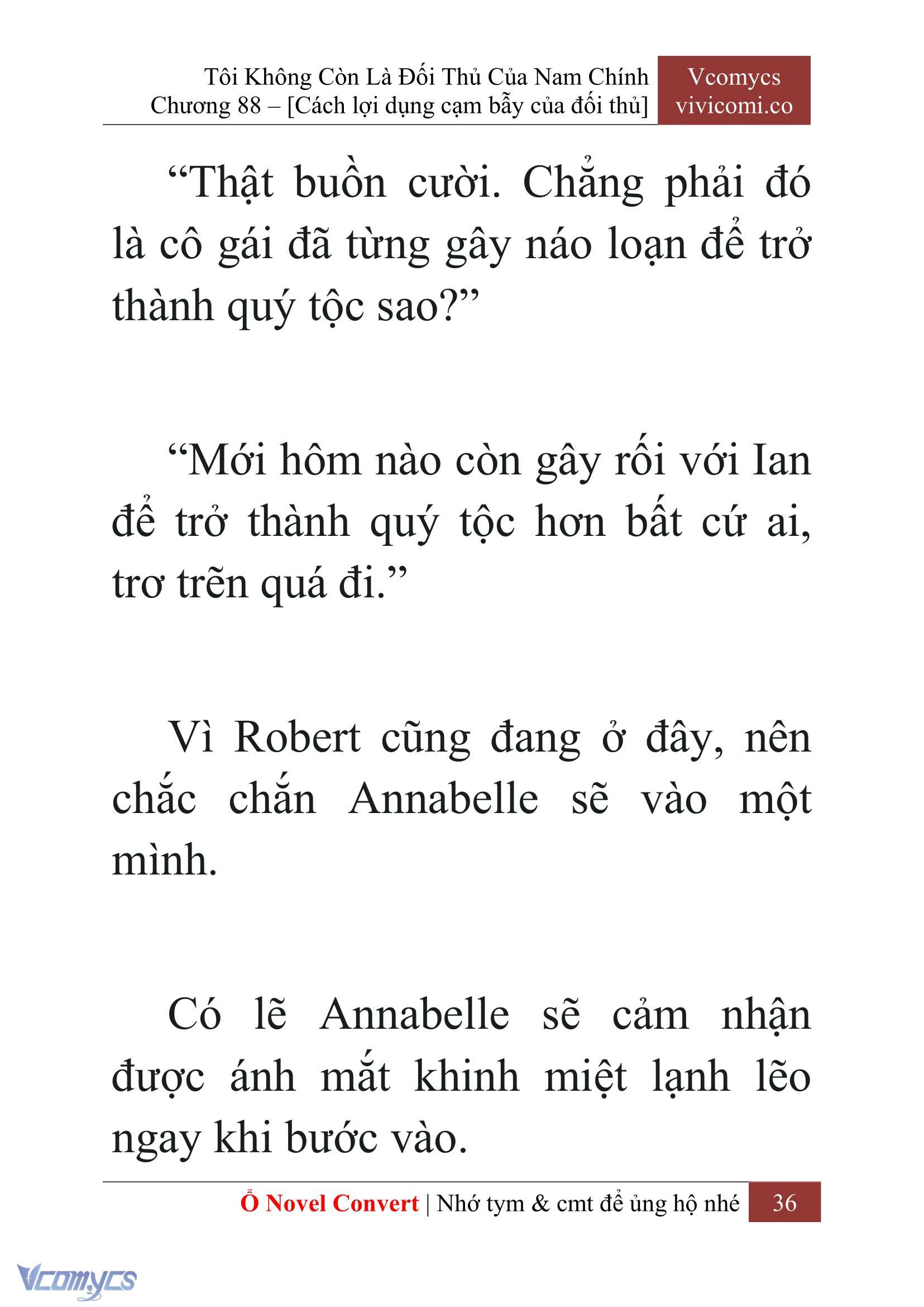 [Novel] Tôi Không Còn Là Đối Thủ Của Nam Chính Chap 88 - Next Chap 89