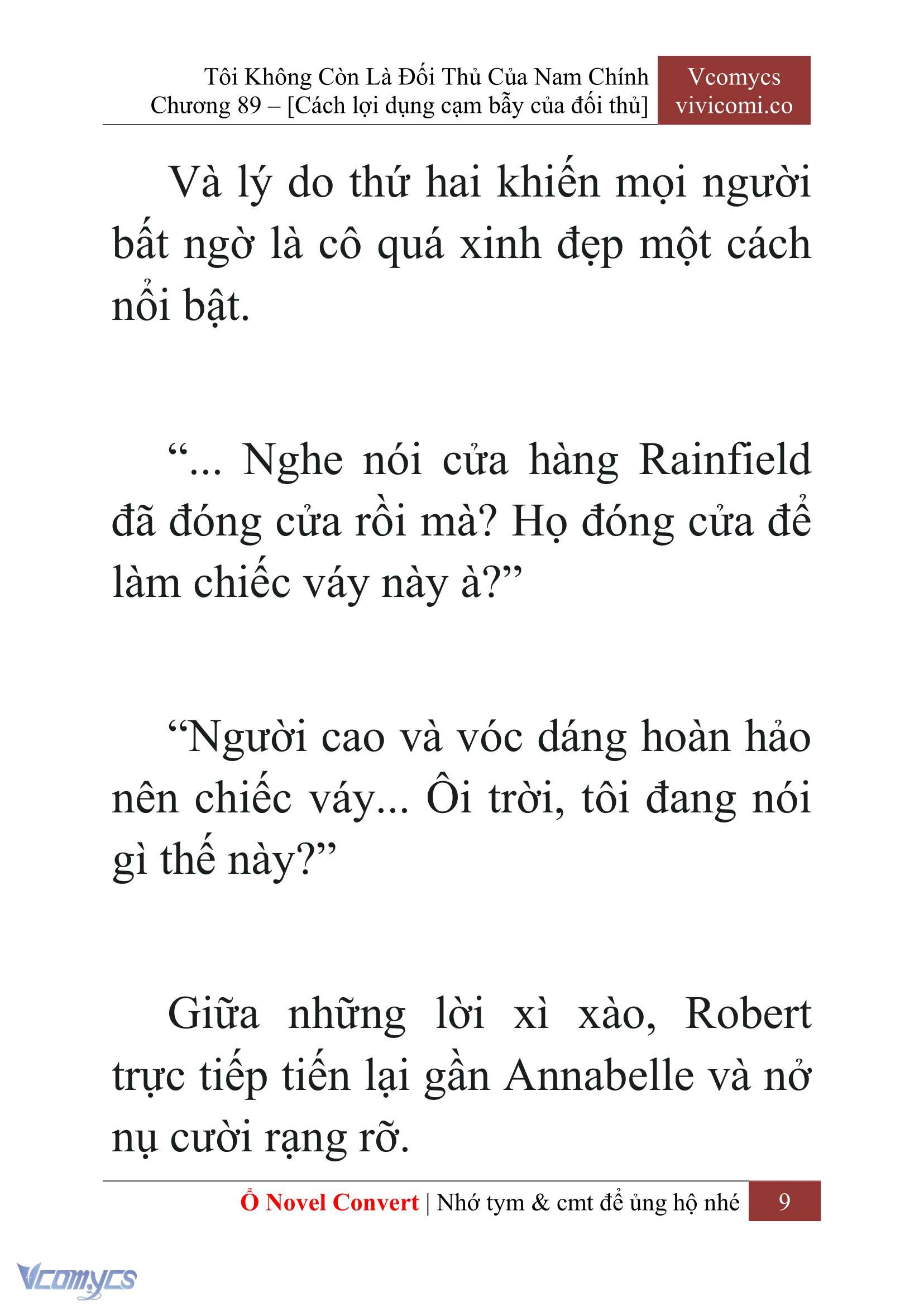 [Novel] Tôi Không Còn Là Đối Thủ Của Nam Chính Chap 89 - Next Chap 90