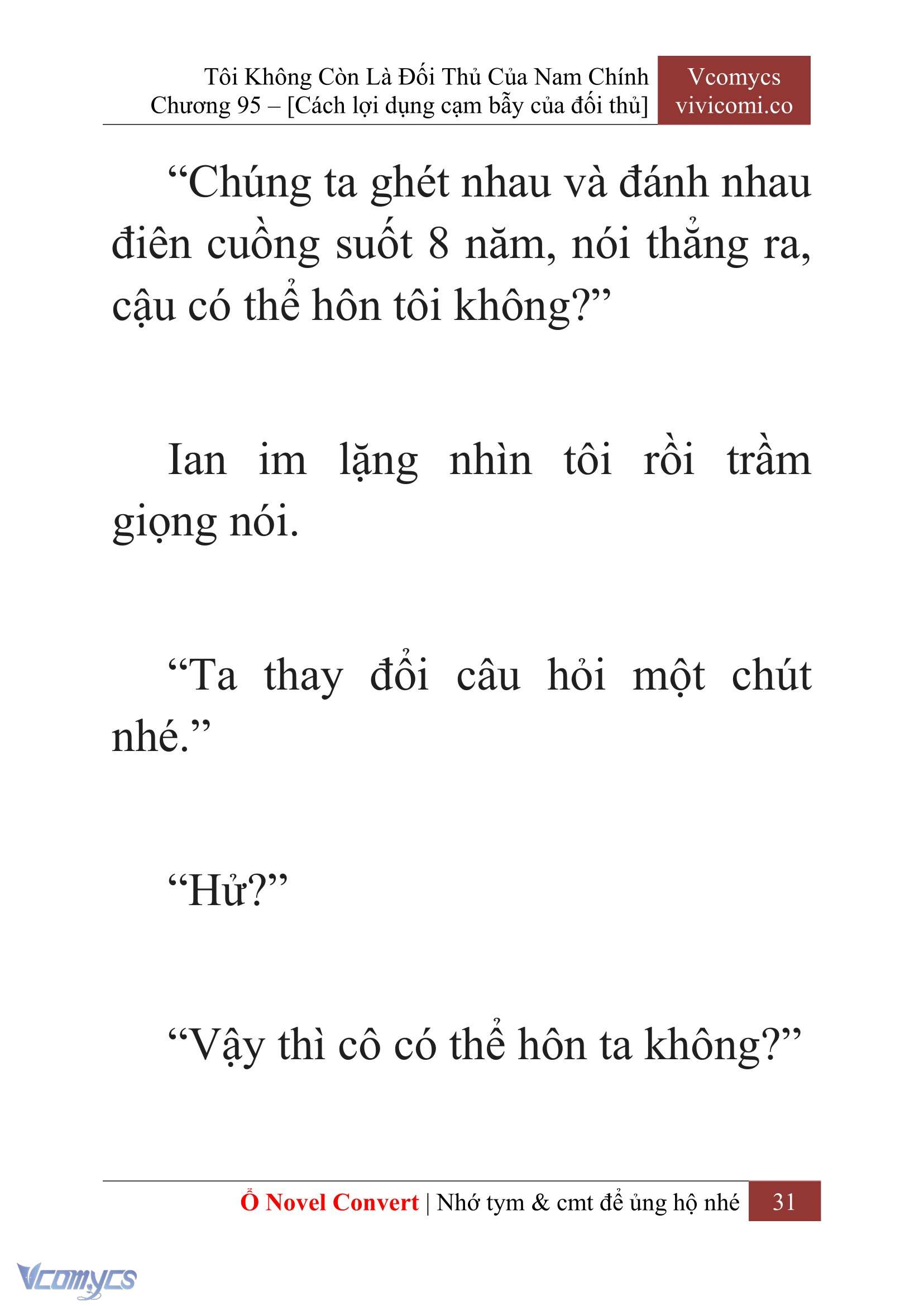 [Novel] Tôi Không Còn Là Đối Thủ Của Nam Chính Chap 95 - Next Chap 96