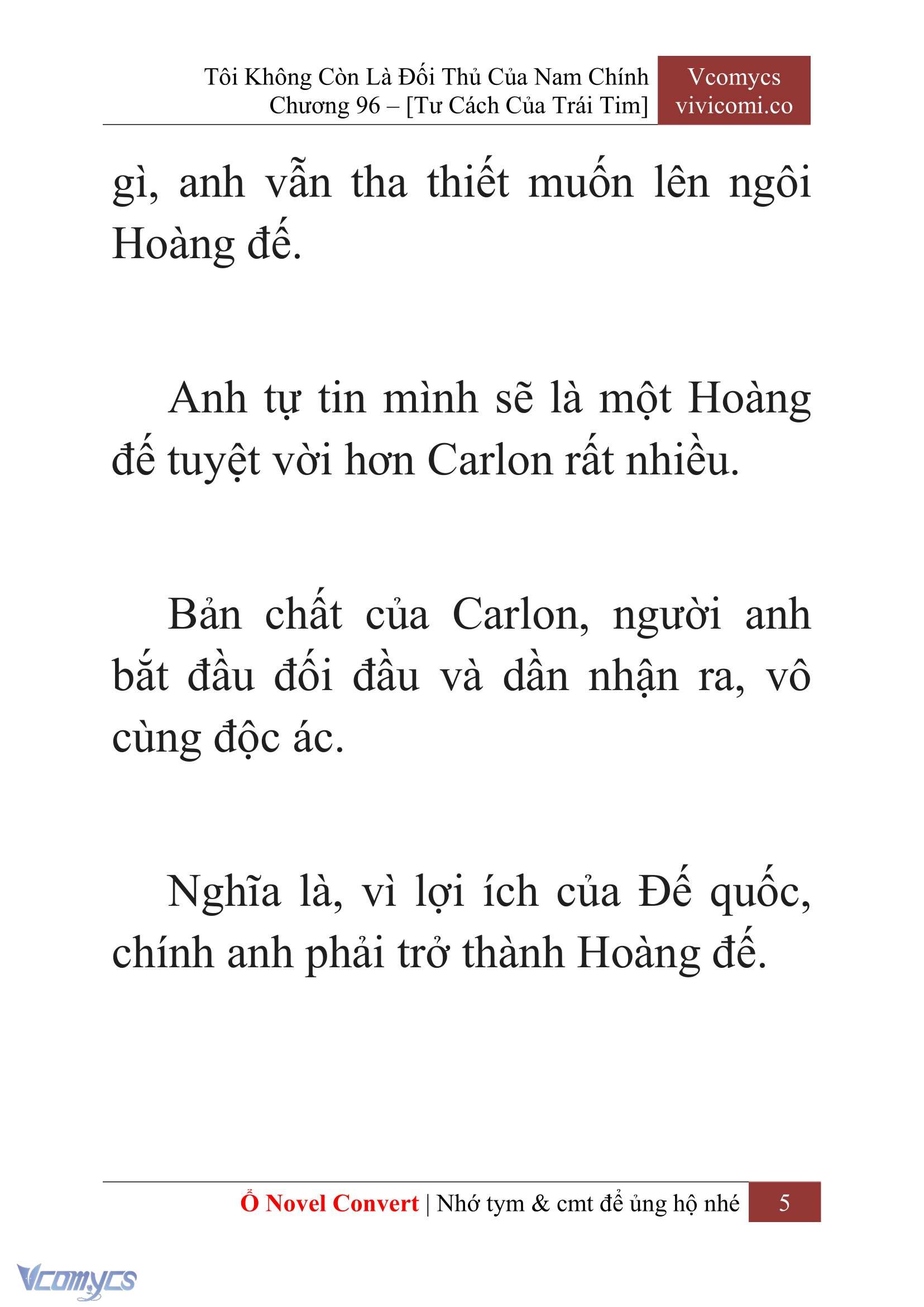 [Novel] Tôi Không Còn Là Đối Thủ Của Nam Chính Chap 96 - Next Chap 97