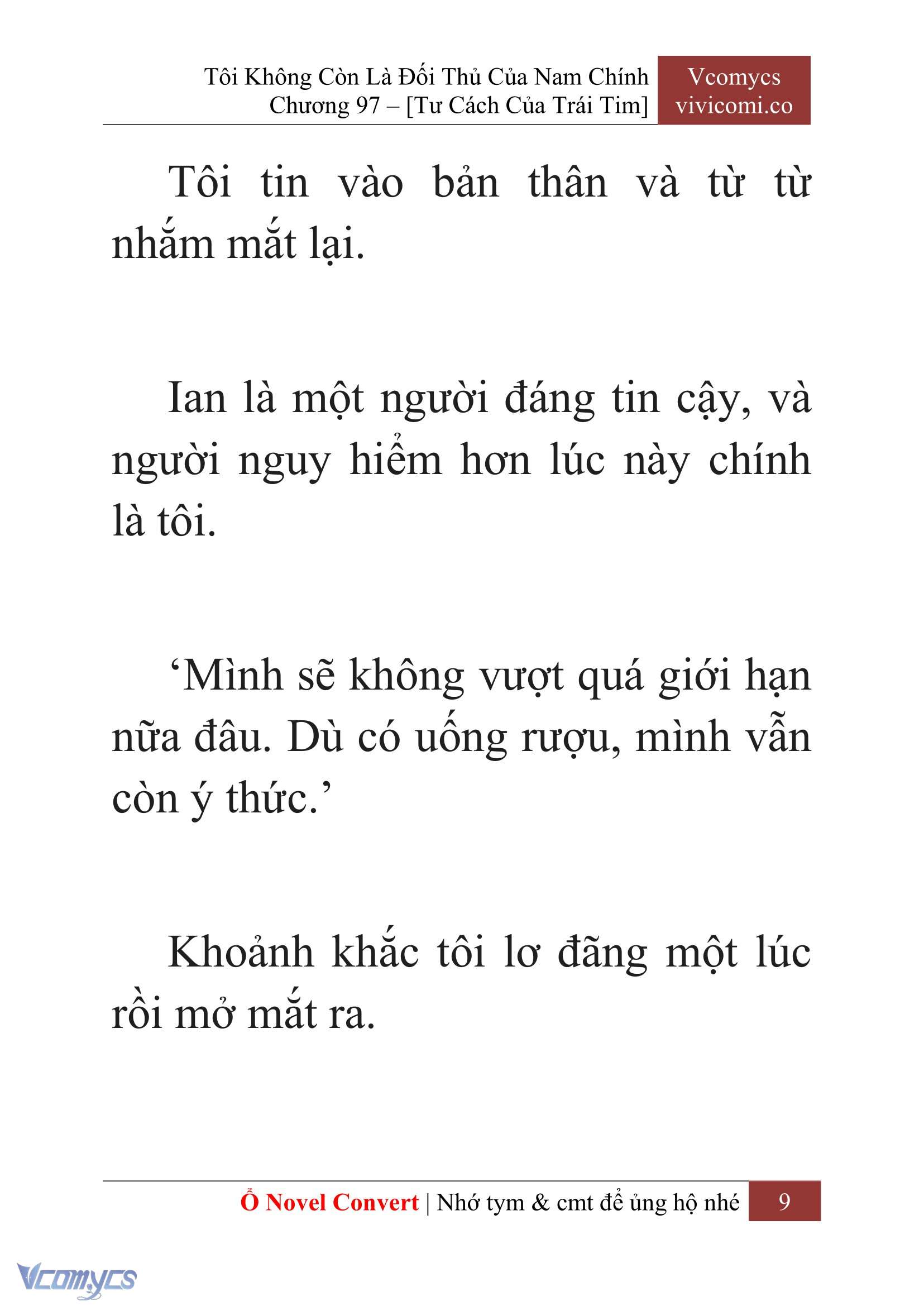 [Novel] Tôi Không Còn Là Đối Thủ Của Nam Chính Chap 97 - Next Chap 98