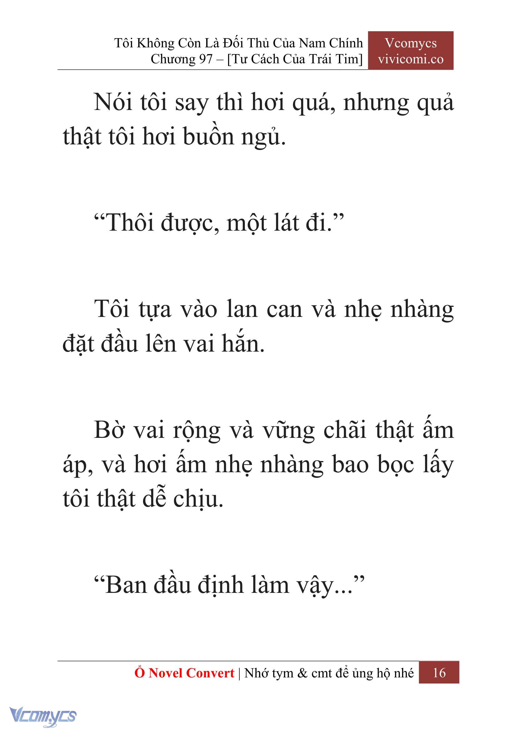 [Novel] Tôi Không Còn Là Đối Thủ Của Nam Chính Chap 97 - Next Chap 98