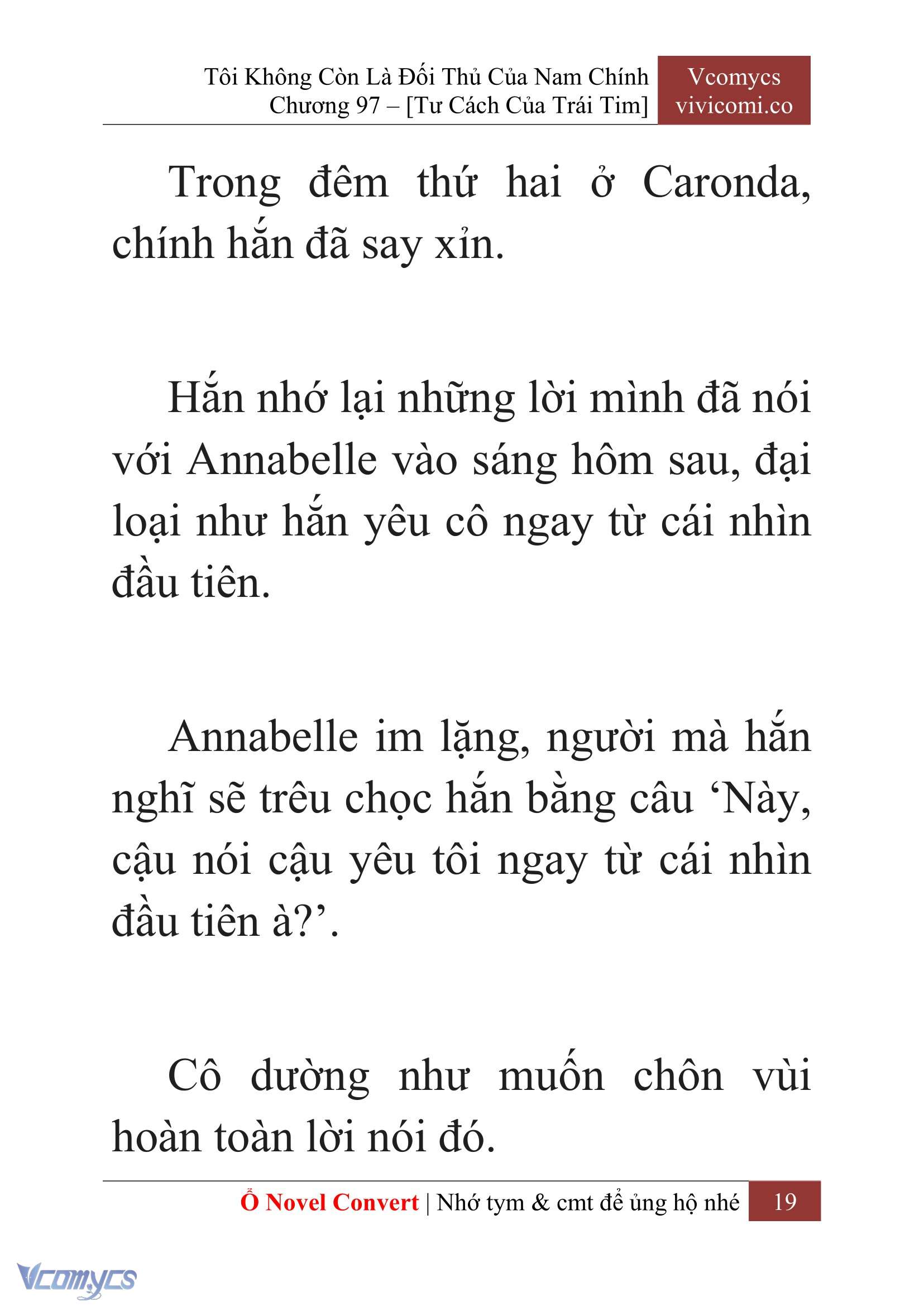 [Novel] Tôi Không Còn Là Đối Thủ Của Nam Chính Chap 97 - Next Chap 98