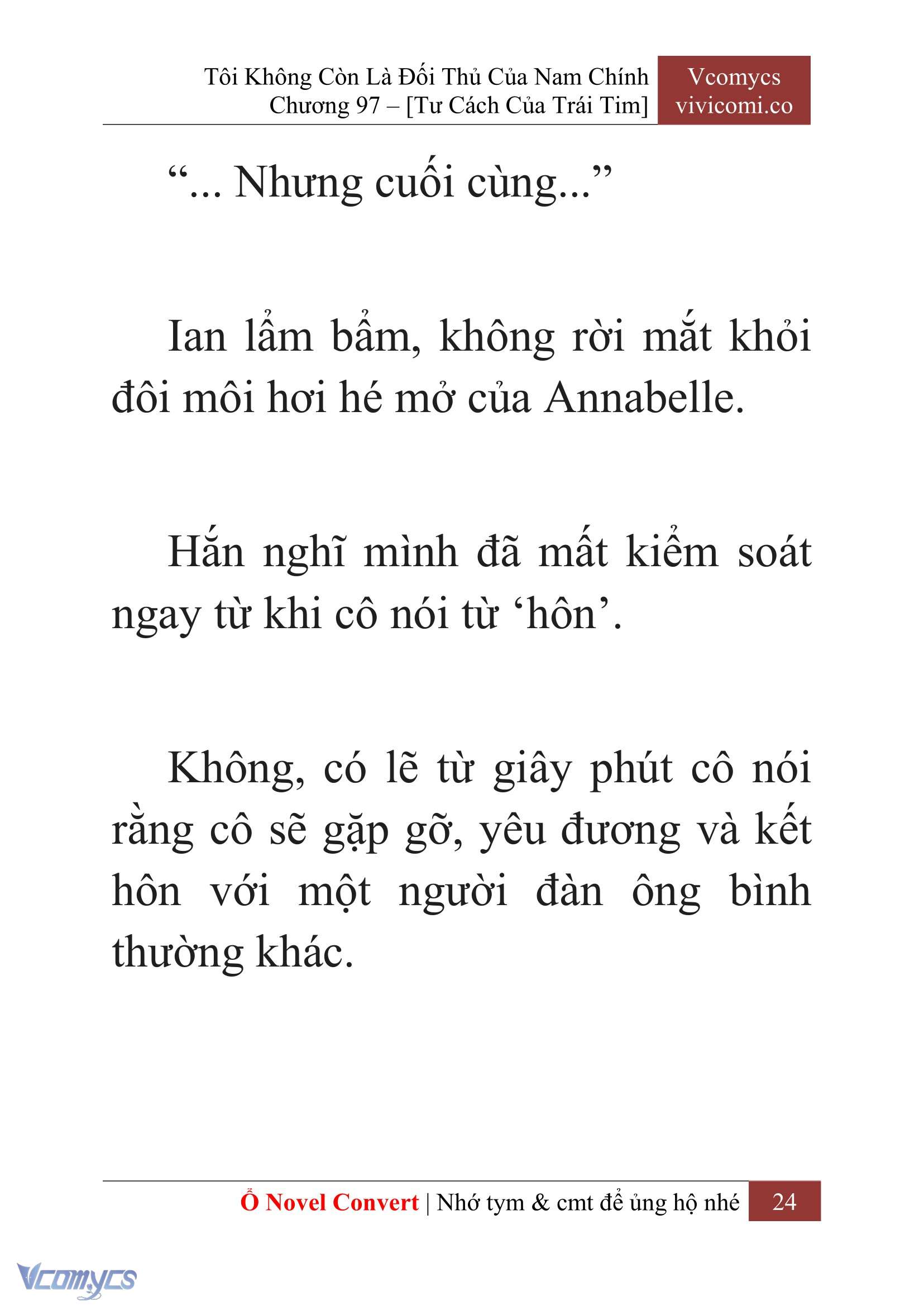 [Novel] Tôi Không Còn Là Đối Thủ Của Nam Chính Chap 97 - Next Chap 98