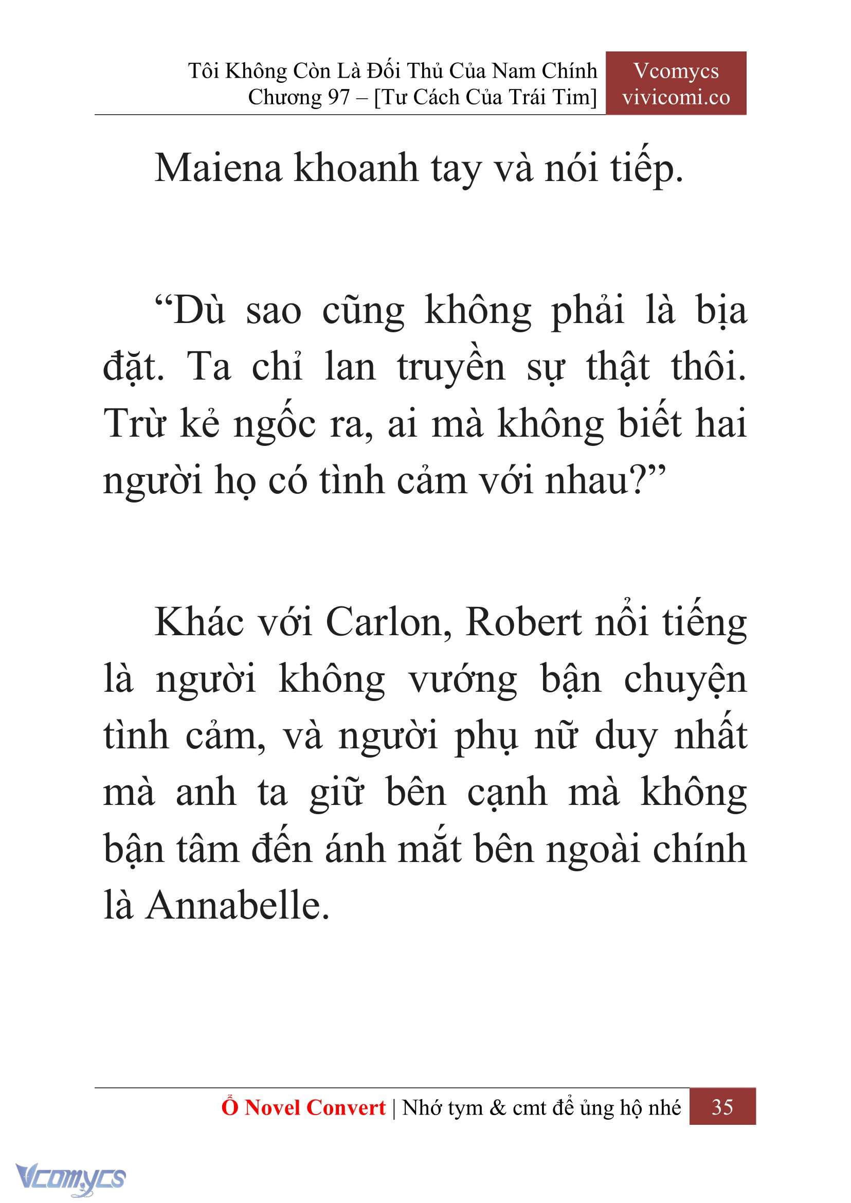 [Novel] Tôi Không Còn Là Đối Thủ Của Nam Chính Chap 97 - Next Chap 98