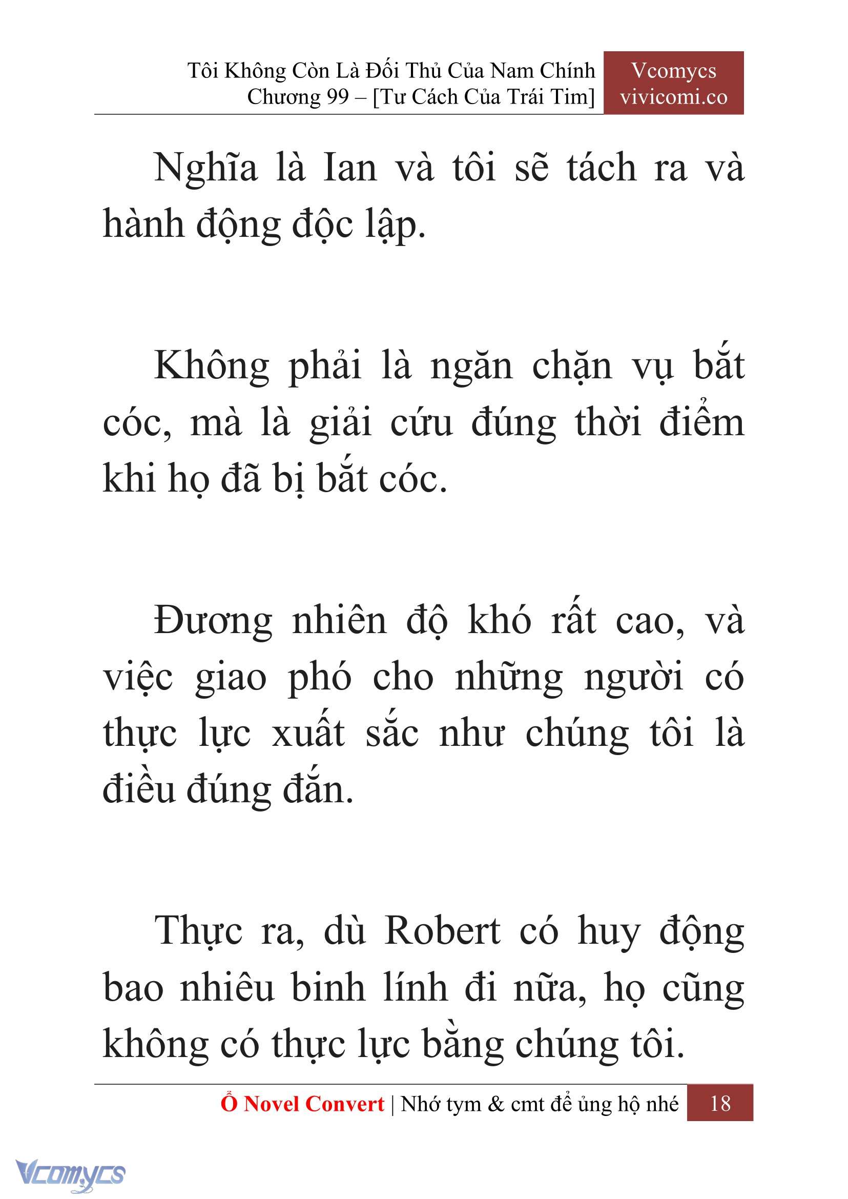 [Novel] Tôi Không Còn Là Đối Thủ Của Nam Chính Chap 99 - Next Chap 100