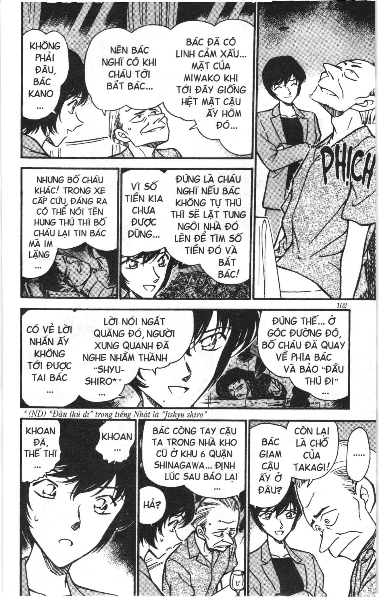 Thám tử lừng danh Conan Loạt truyện tranh Chap 279 - Next Chap 280