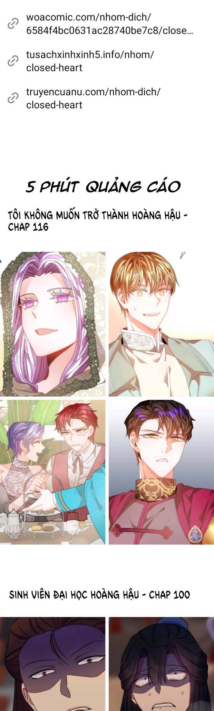 Tôi Không Muốn Trở Thành Hoàng Hậu Chap 116 - Next Chap 117