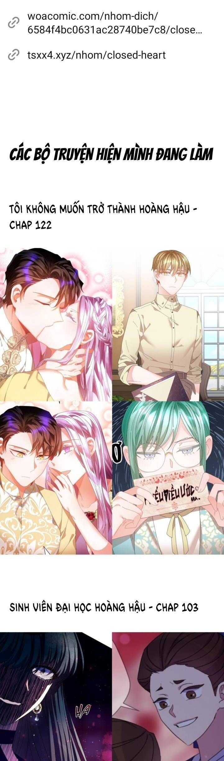 Tôi Không Muốn Trở Thành Hoàng Hậu Chap 122 - Next Chap 123