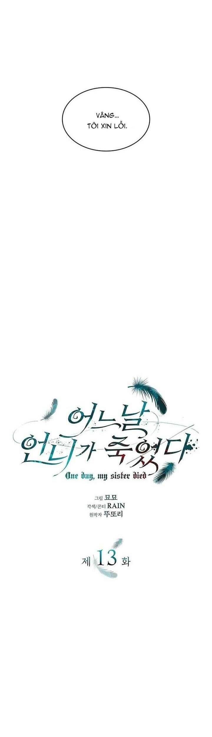 Vào Ngày Mà Chị Gái Tôi Qua Đời Chap 13 - Next Chap 14