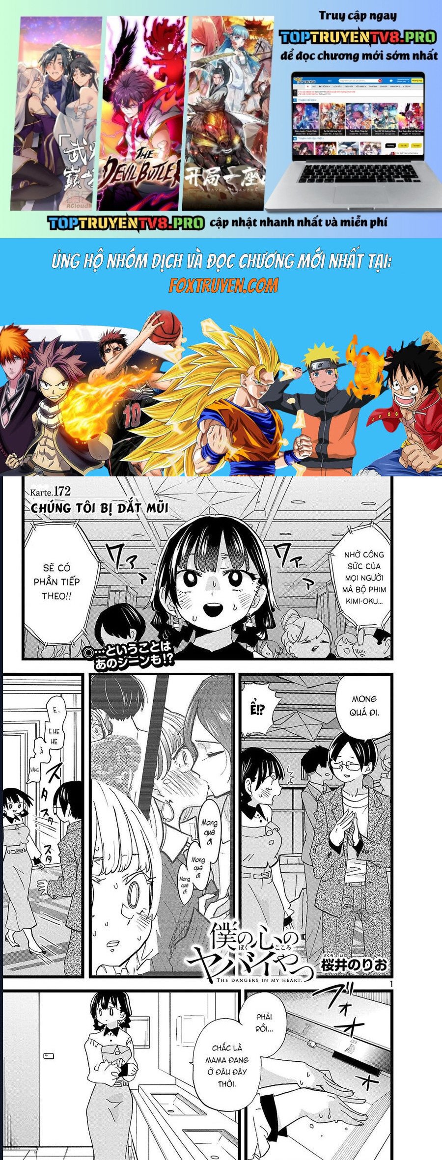 Boku No Kokoro Yabai Yatsu Chap 172 - Next Chap 173