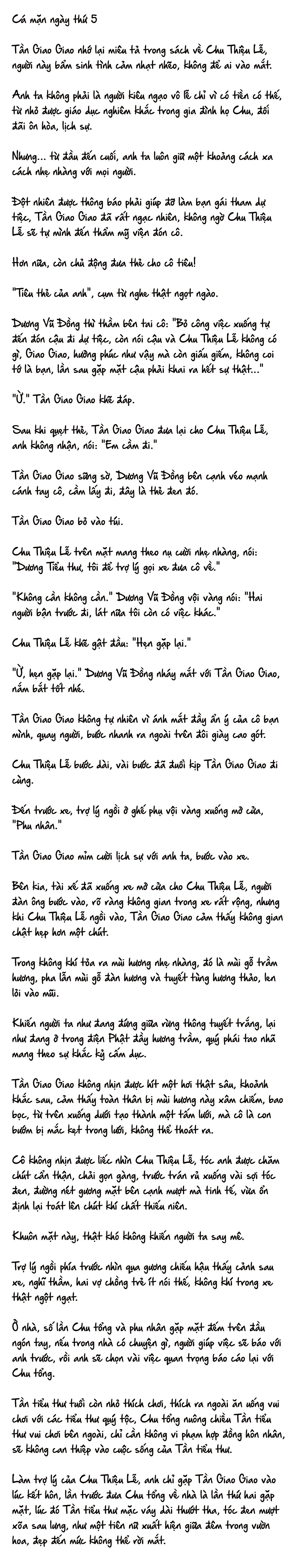 Cặp Đôi Hào Môn , Làm Cá Mặn Ở Show Hẹn Hò Chap 5 - Next Chap 6