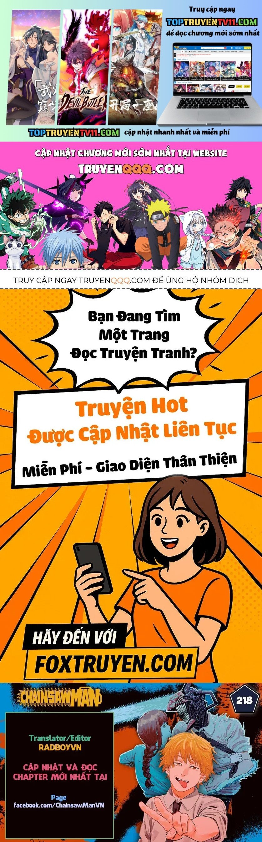 Chainsaw Man - Thợ Săn Quỷ Chap 218 - Next Chap 219