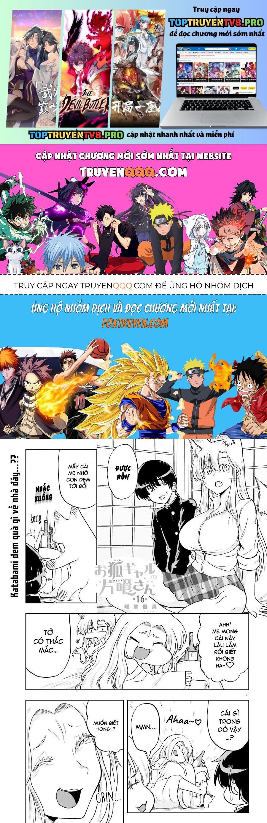 Cô Nàng Hồ Ly Katabami-San Chap 16 - Next Chap 17