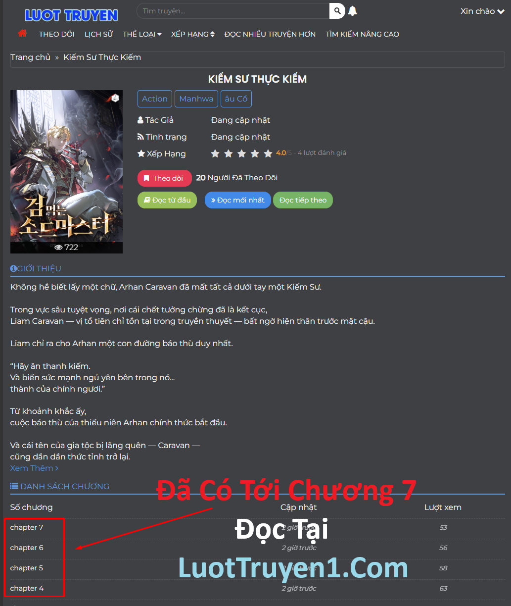 Kiếm Sư Thực Kiếm Chap 3 - Next Chap 4
