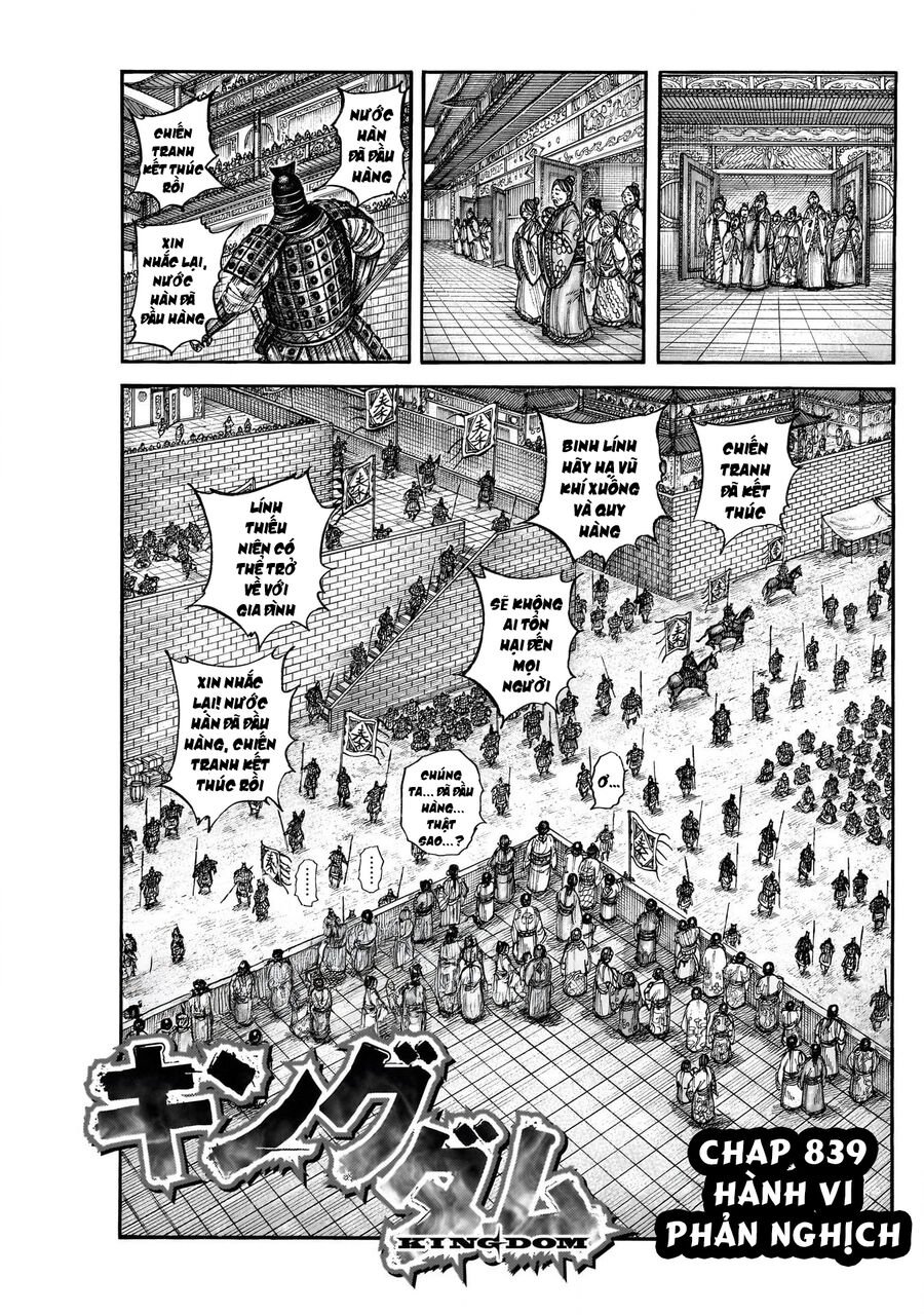 Kingdom - Vương Giả Thiên Hạ Chap 839 - Next Chap 840