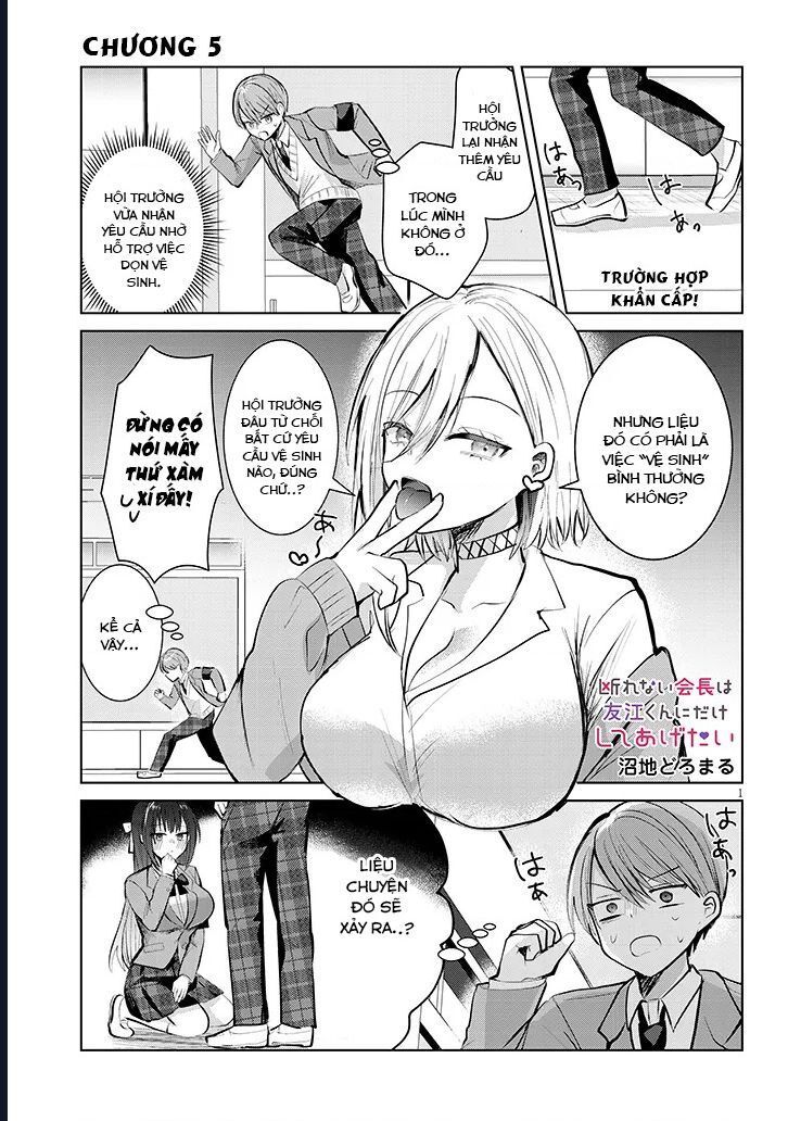Kotowarenai Kaichou Wa Tomoe-Kun Ni Dake Shite Agetai Chap 5 - Next Chap 6