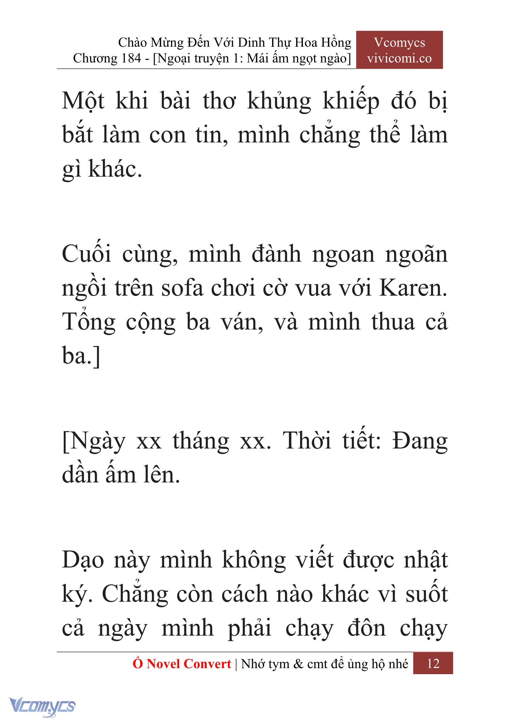 [Novel] Chào Mừng Đến Với Dinh Thự Hoa Hồng Chap 184 - Next Chap 185