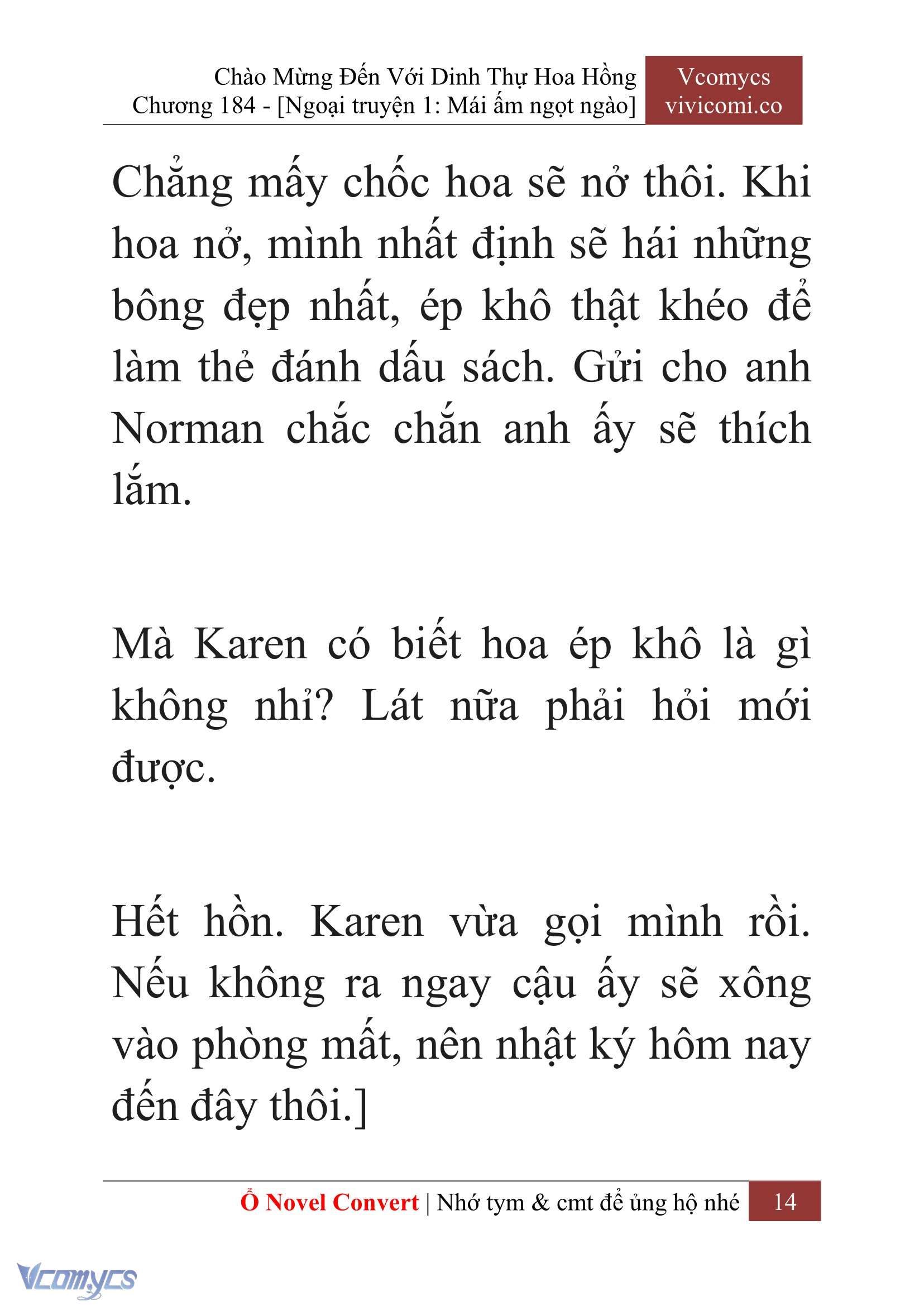 [Novel] Chào Mừng Đến Với Dinh Thự Hoa Hồng Chap 184 - Next Chap 185