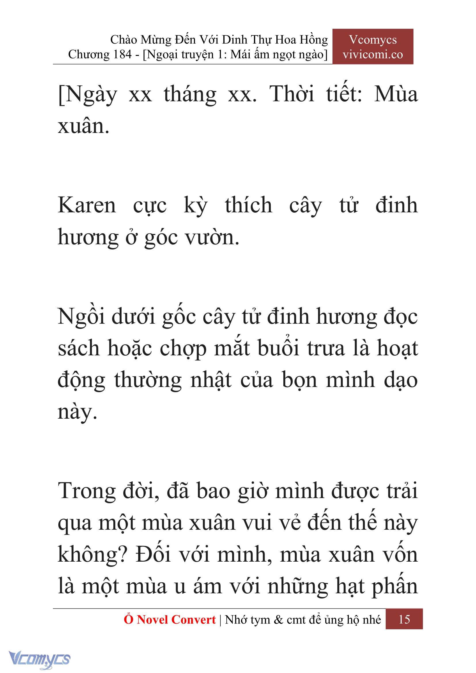 [Novel] Chào Mừng Đến Với Dinh Thự Hoa Hồng Chap 184 - Next Chap 185