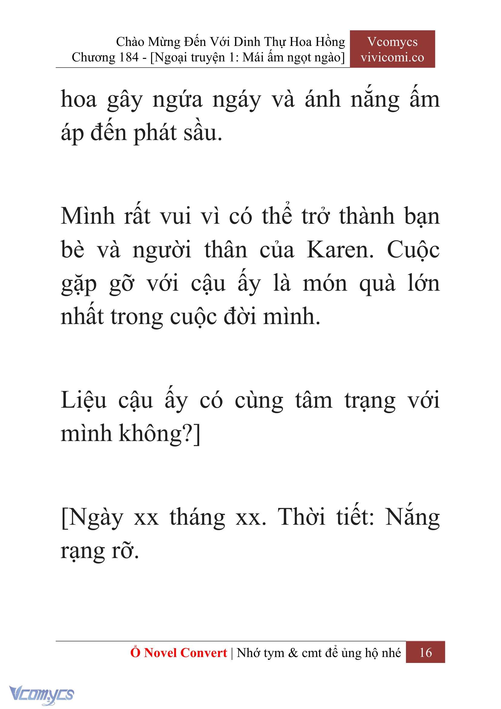 [Novel] Chào Mừng Đến Với Dinh Thự Hoa Hồng Chap 184 - Next Chap 185