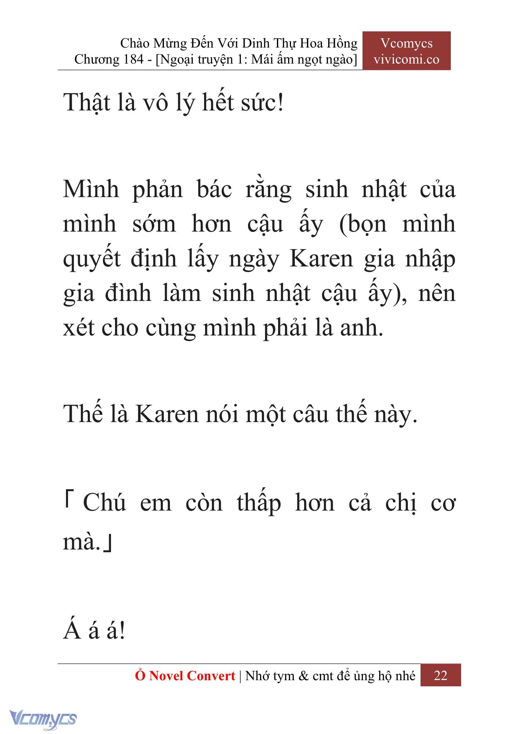 [Novel] Chào Mừng Đến Với Dinh Thự Hoa Hồng Chap 184 - Next Chap 185