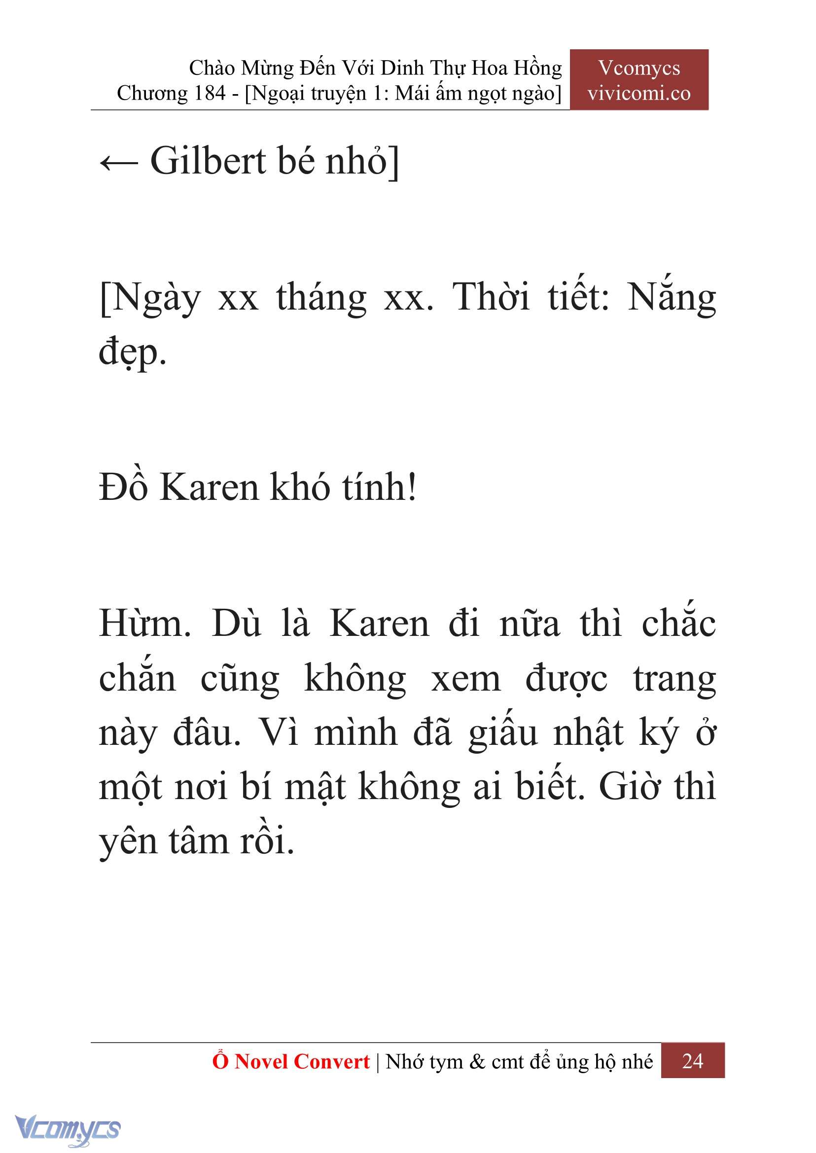 [Novel] Chào Mừng Đến Với Dinh Thự Hoa Hồng Chap 184 - Next Chap 185
