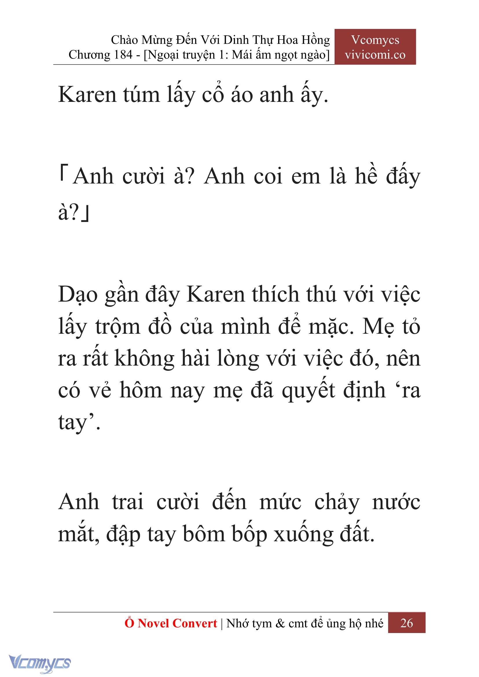 [Novel] Chào Mừng Đến Với Dinh Thự Hoa Hồng Chap 184 - Next Chap 185