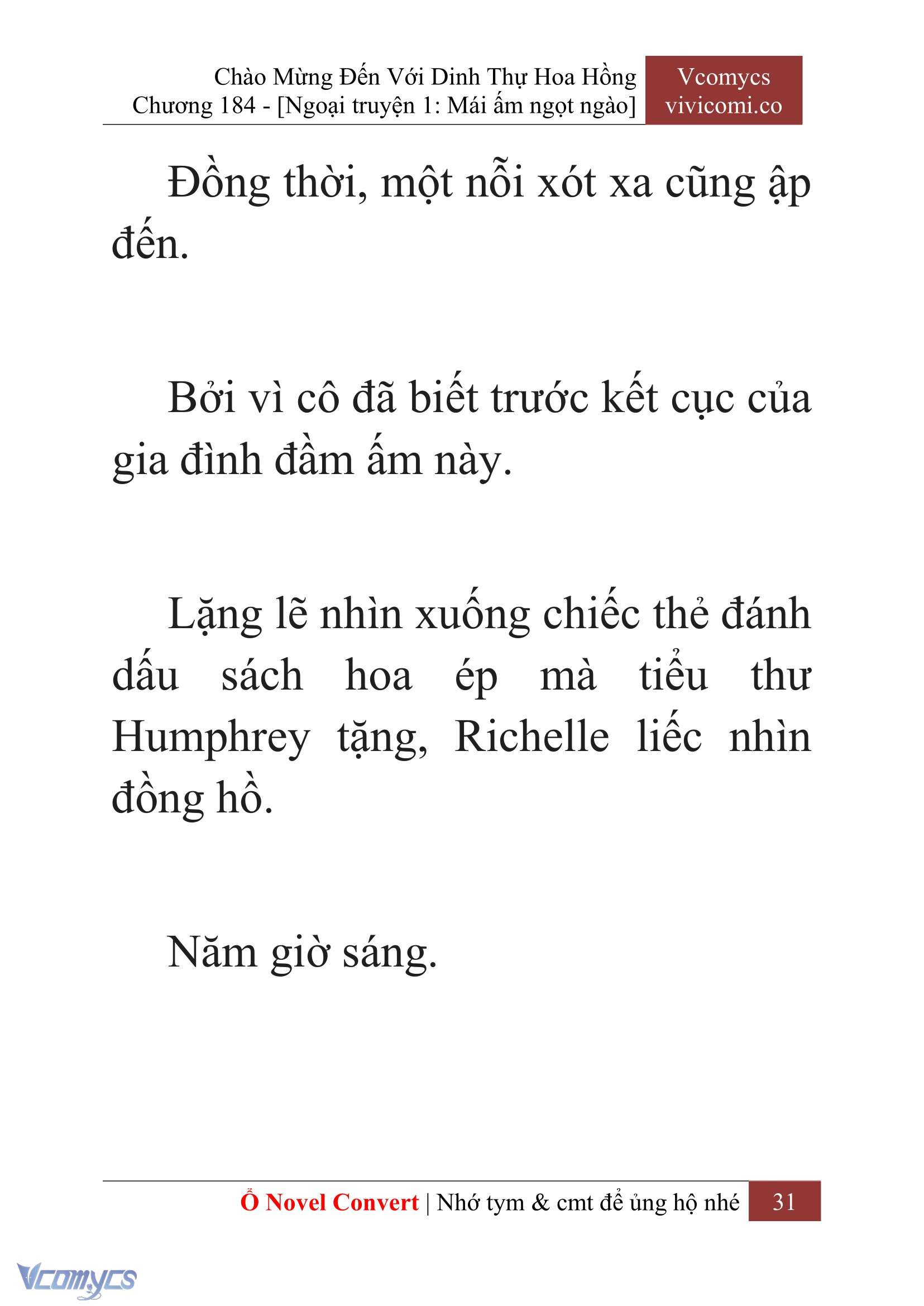 [Novel] Chào Mừng Đến Với Dinh Thự Hoa Hồng Chap 184 - Next Chap 185