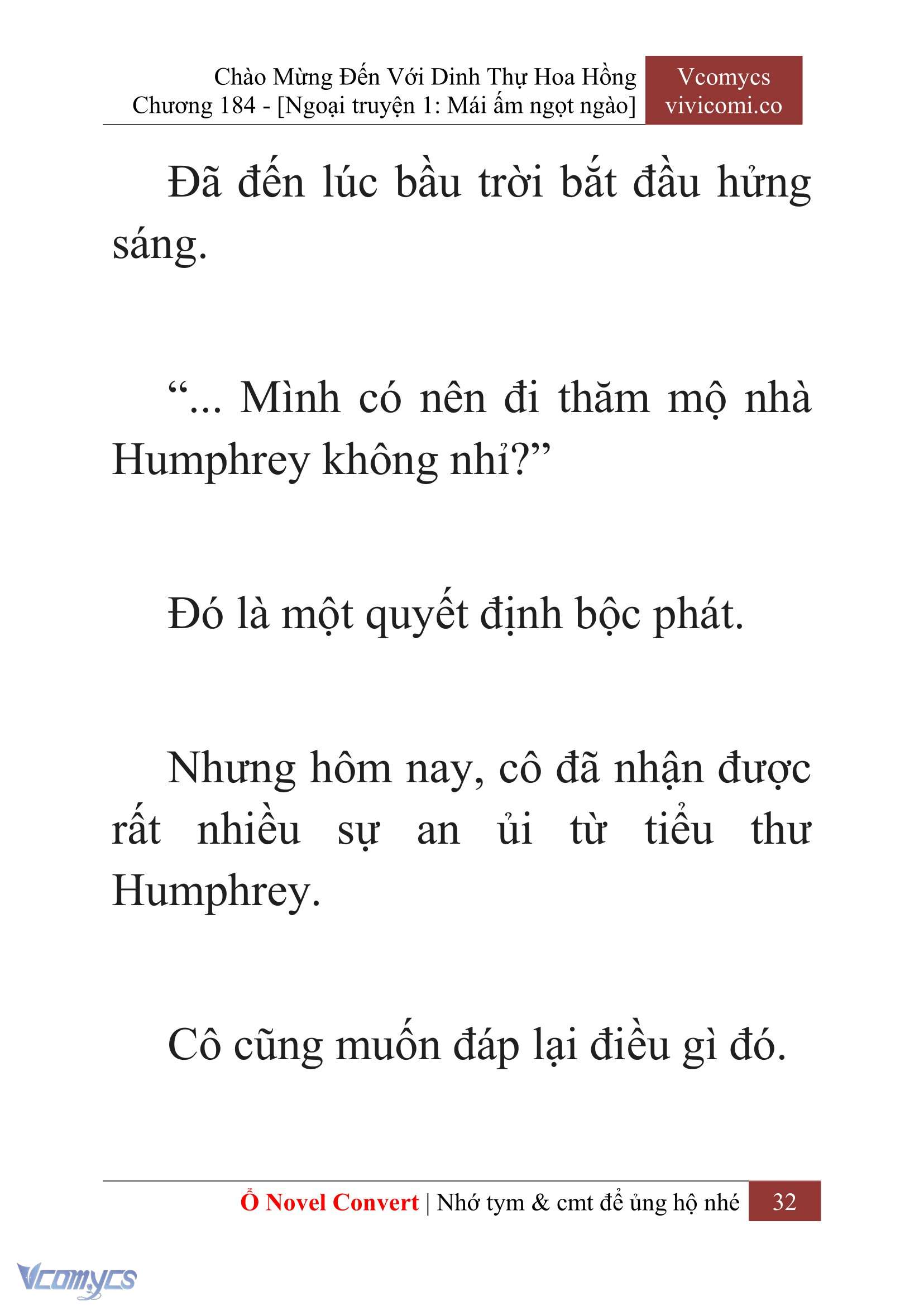 [Novel] Chào Mừng Đến Với Dinh Thự Hoa Hồng Chap 184 - Next Chap 185