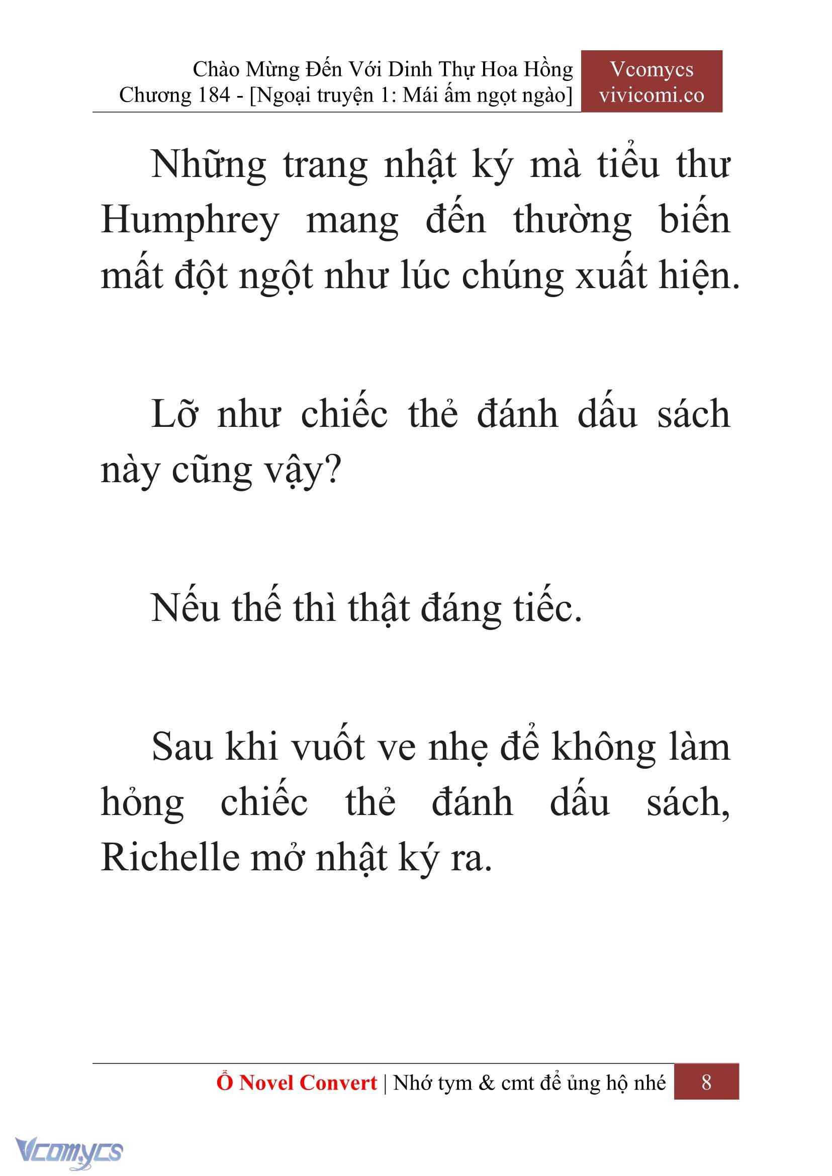 [Novel] Chào Mừng Đến Với Dinh Thự Hoa Hồng Chap 184 - Next Chap 185