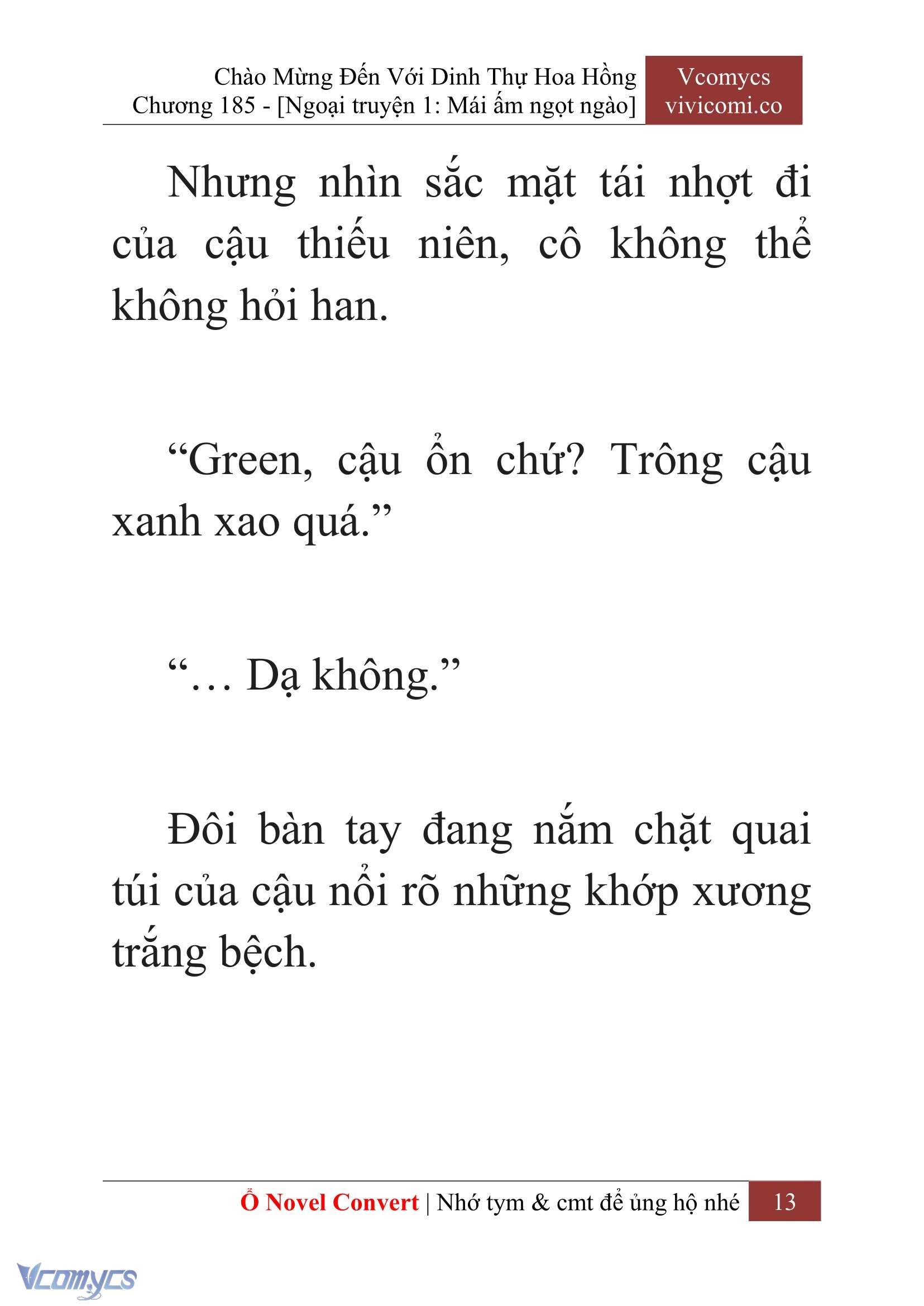 [Novel] Chào Mừng Đến Với Dinh Thự Hoa Hồng Chap 185 - Next Chap 186