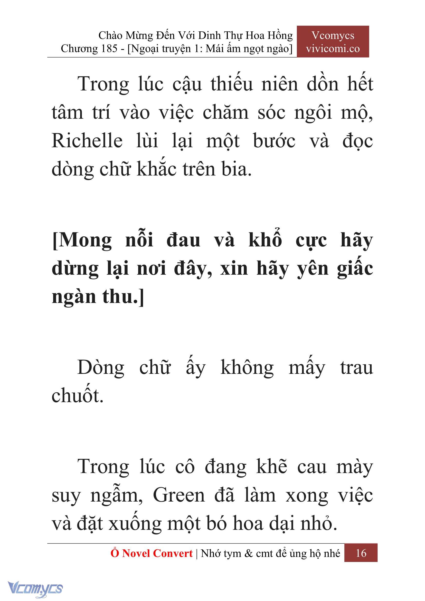 [Novel] Chào Mừng Đến Với Dinh Thự Hoa Hồng Chap 185 - Next Chap 186